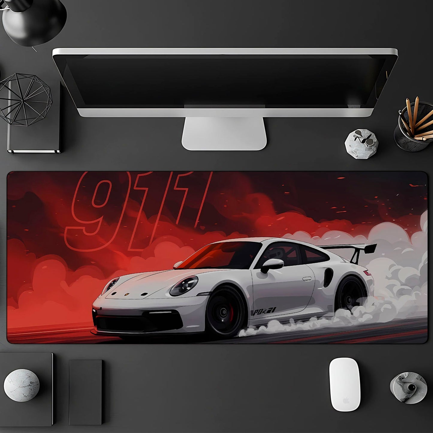 Flex Designs Mouse Pad Porsche 911 Supercar Gaming Mouse Pad Accessories - Cars Supercar, Hype Car Large Gaming Mouse Pad