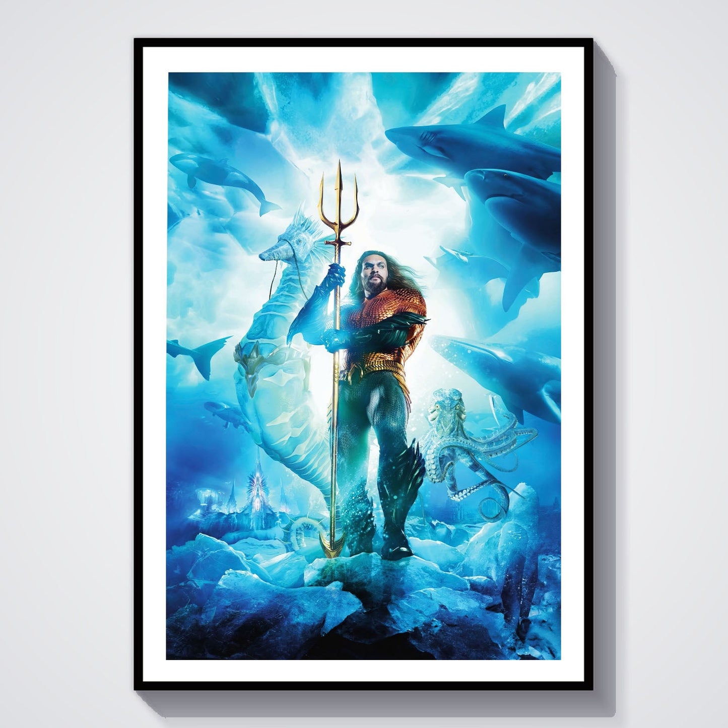 Flex Designs Poster Aquaman and the Lost Kingdom Key Art 8 x 10" Home Goods - Movie 2023 Movie Poster