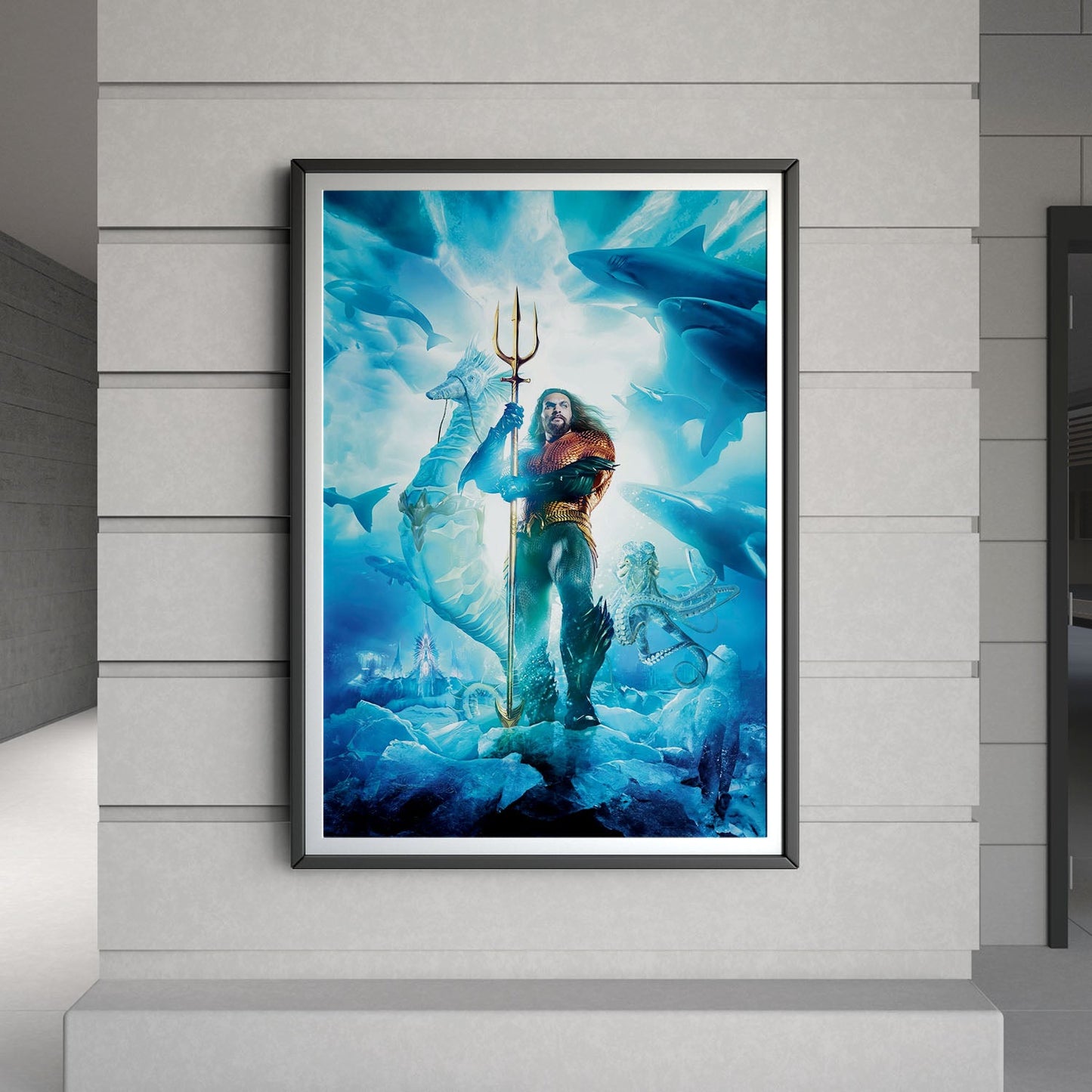 Flex Designs Poster Aquaman and the Lost Kingdom Key Art 8 x 10" Home Goods - Movie 2023 Movie Poster
