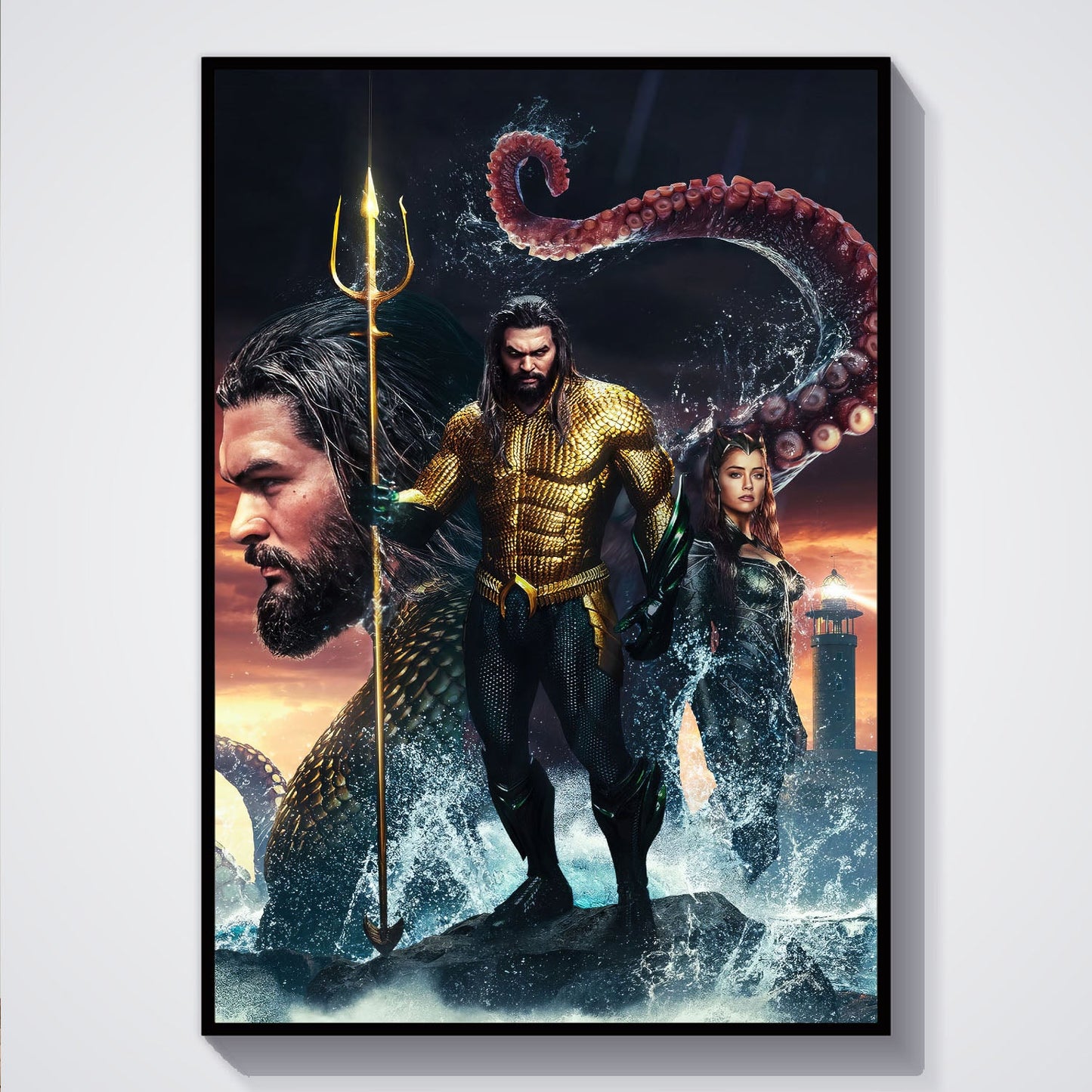 Flex Designs Poster Aquaman and the Lost Kingdom Textless 5 x 7" Home Goods - Movie 2023 Movie Poster