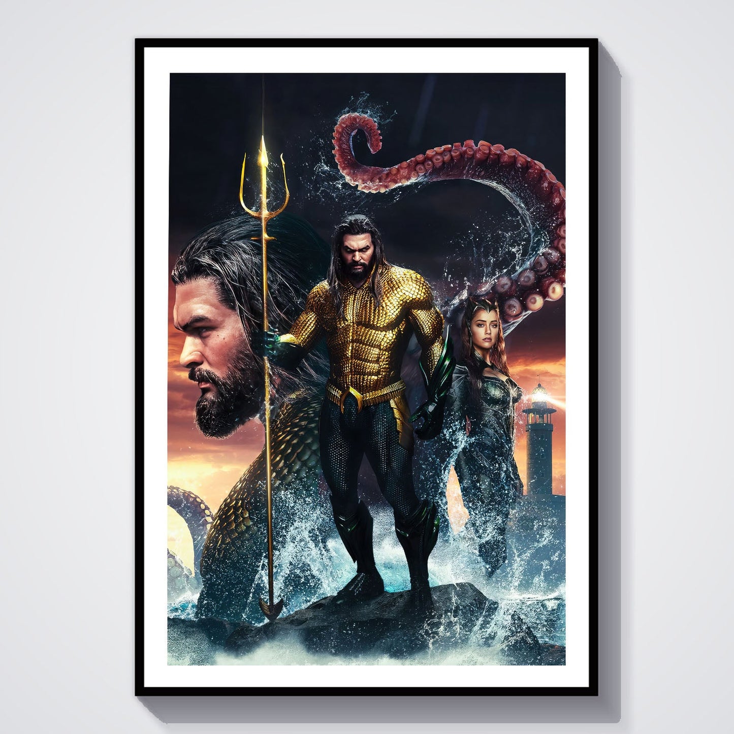 Flex Designs Poster Aquaman and the Lost Kingdom Textless 8 x 10" Home Goods - Movie 2023 Movie Poster