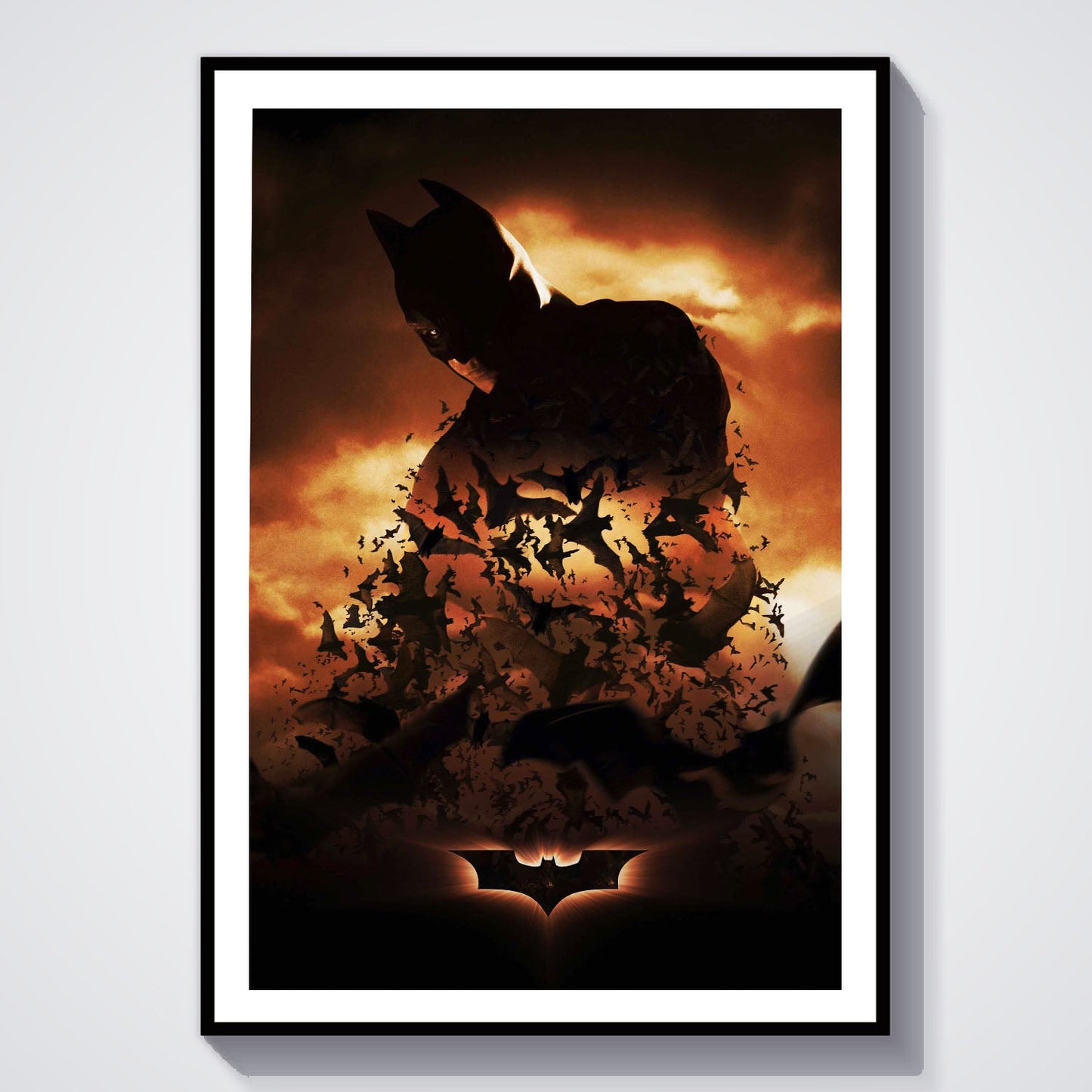 Flex Designs Poster Batman Begins Key Art 8 x 10" Home Goods - Movie 2005 Movie Poster
