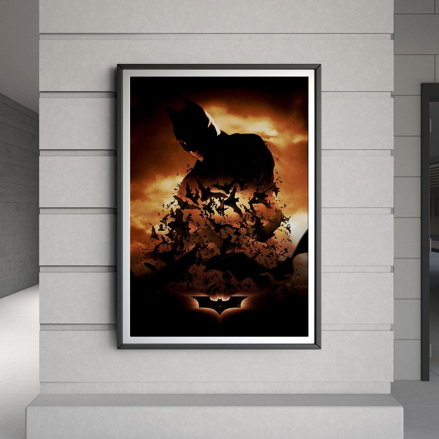 Flex Designs Poster Batman Begins Key Art 8 x 10" Home Goods - Movie 2005 Movie Poster