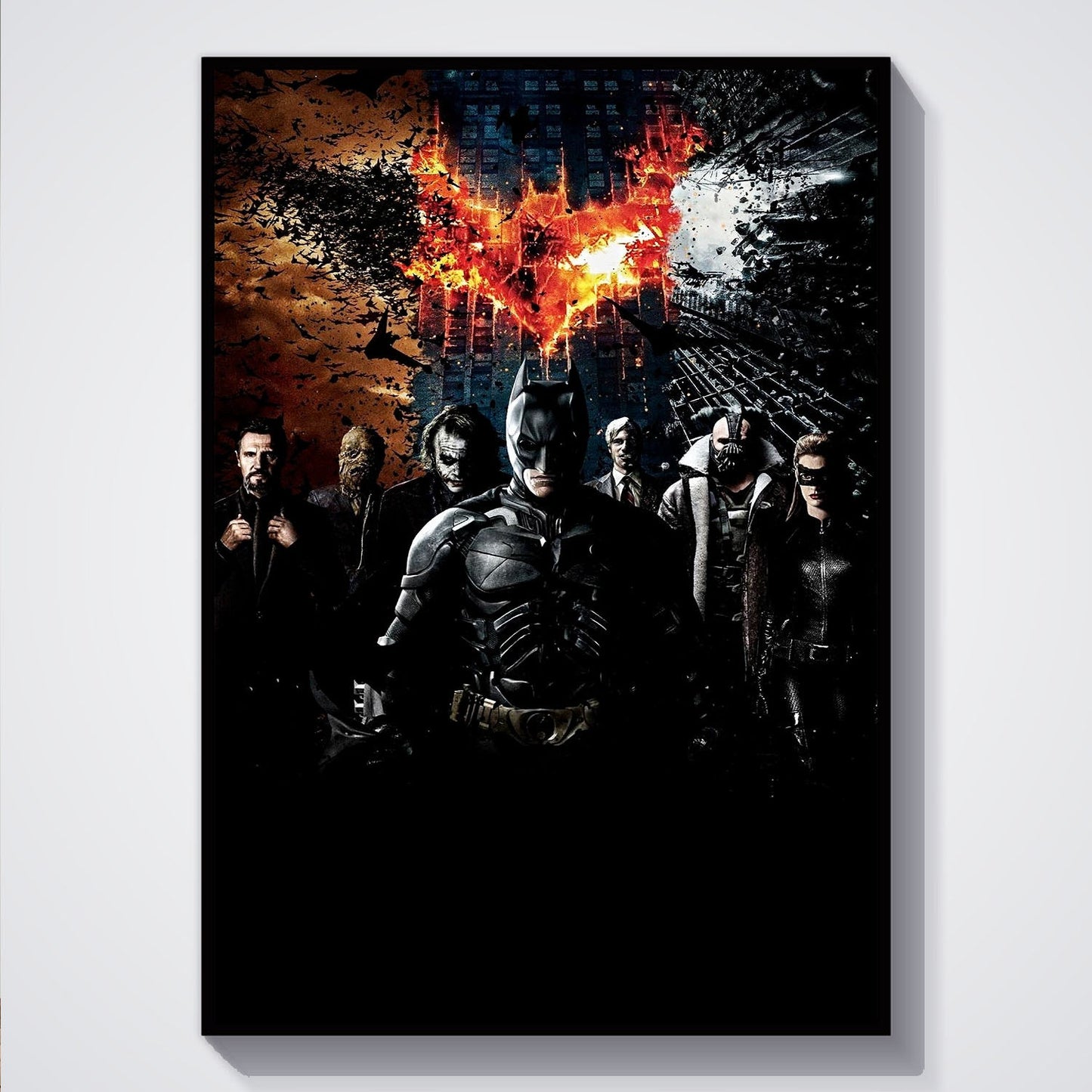 Flex Designs Poster Christopher Nolans Batman Triology 5 x 7" Home Goods - Movie Movie Poster