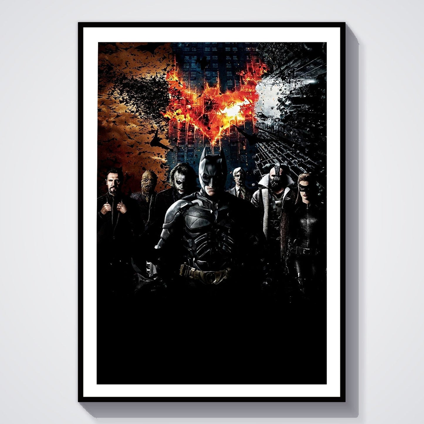 Flex Designs Poster Christopher Nolans Batman Triology 8 x 10" Home Goods - Movie Movie Poster