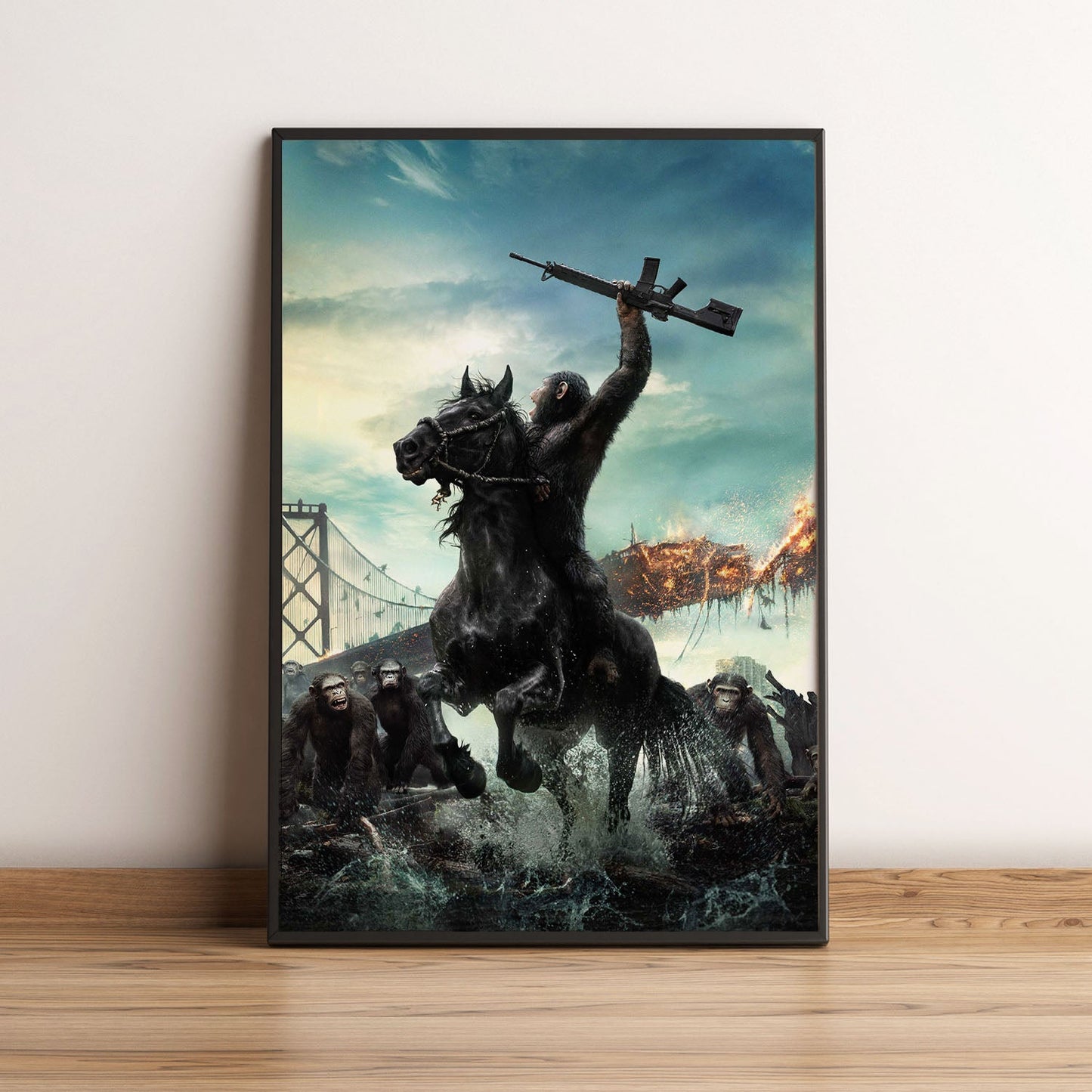 Flex Designs Poster Dawn of the Planet of the Apes Key Art 5 x 7" Home Goods - Movie 2014 Movie Poster