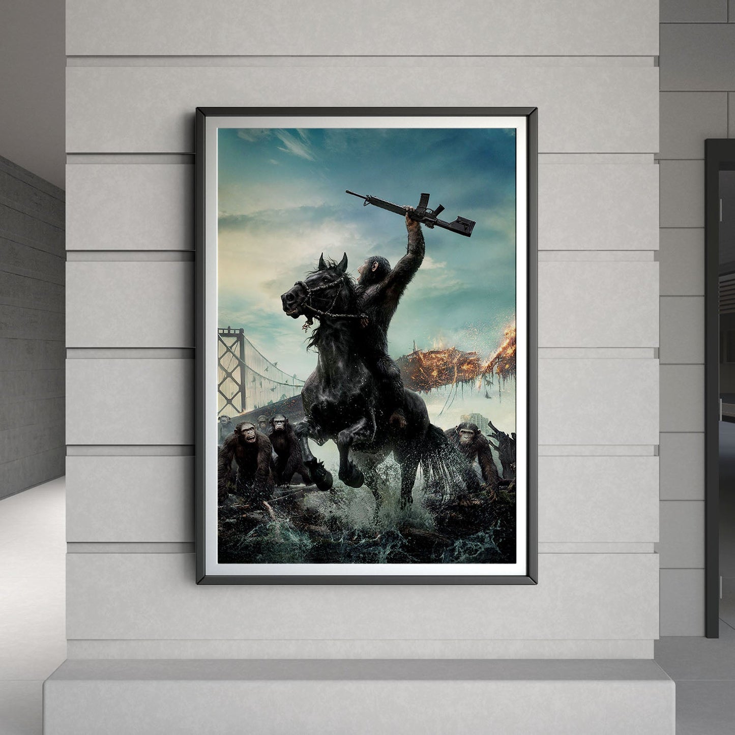Flex Designs Poster Dawn of the Planet of the Apes Key Art 8 x 10" Home Goods - Movie 2014 Movie Poster