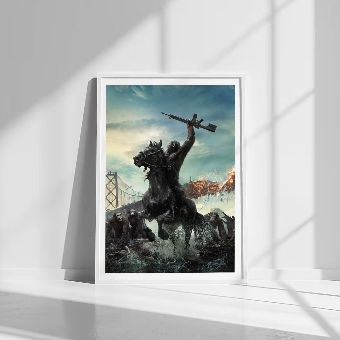 Flex Designs Poster Dawn of the Planet of the Apes Key Art 8 x 10" Home Goods - Movie 2014 Movie Poster