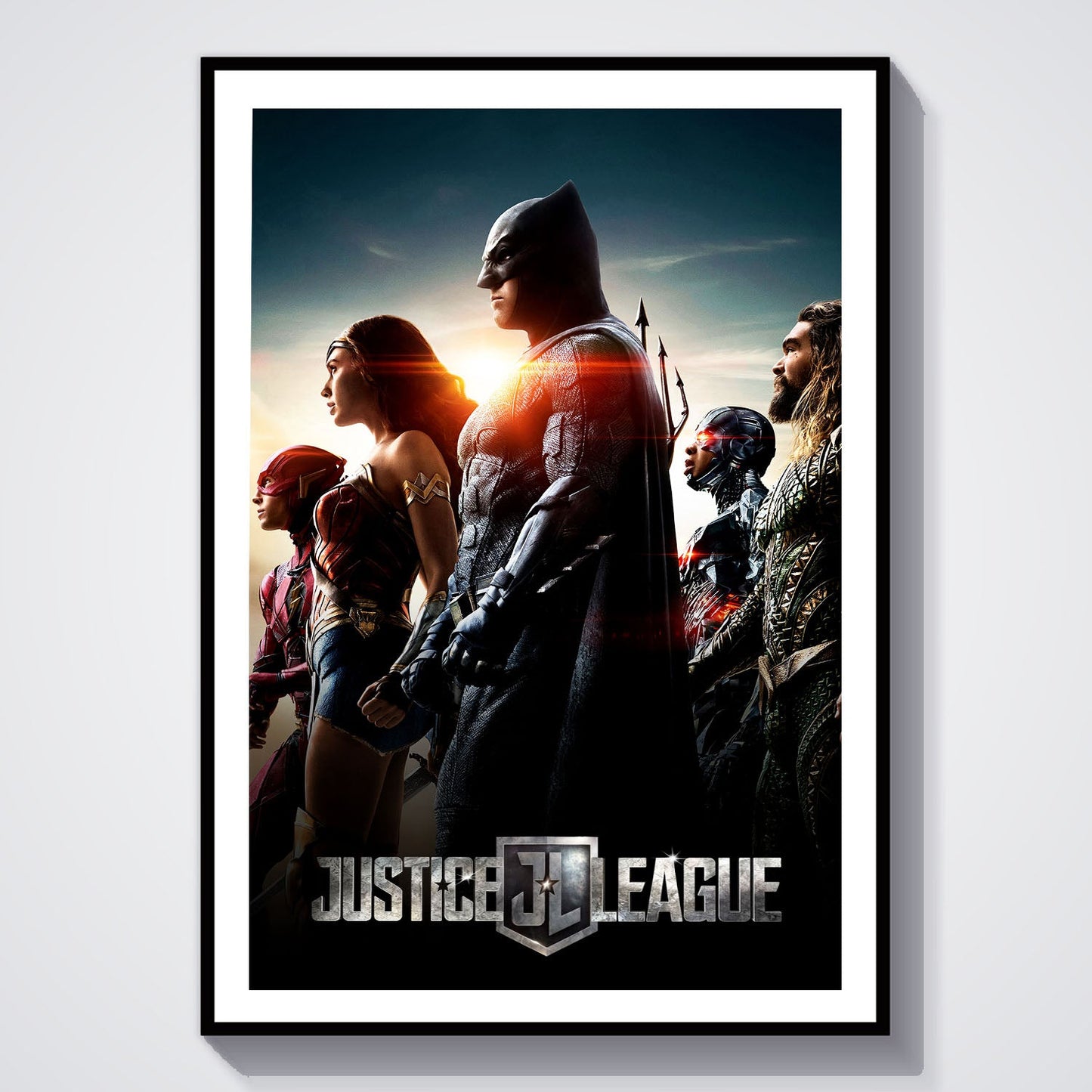 Flex Designs Poster Justice League 8 x 10" Home Goods - Movie 2017 Movie Poster