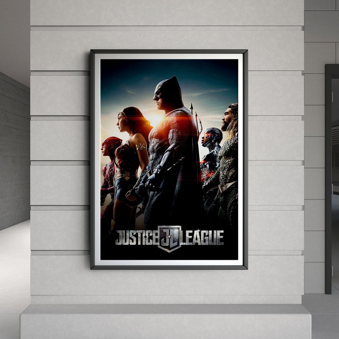 Flex Designs Poster Justice League 8 x 10" Home Goods - Movie 2017 Movie Poster