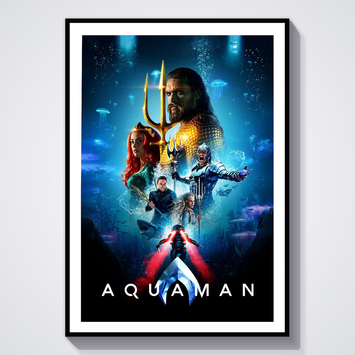 Flex Designs Poster Aquaman 8 x 10" Home Goods - Movie 2018 Movie Poster