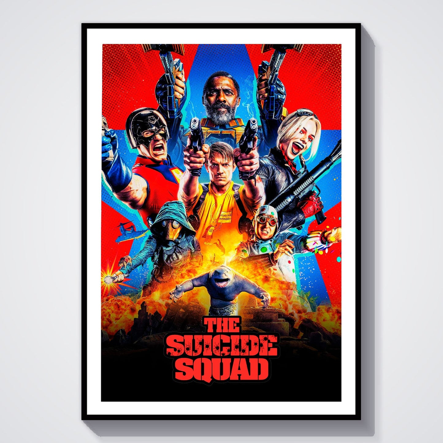 Flex Designs Poster The Suicide Squad 8 x 10" Home Goods - Movie 2021 Movie Poster