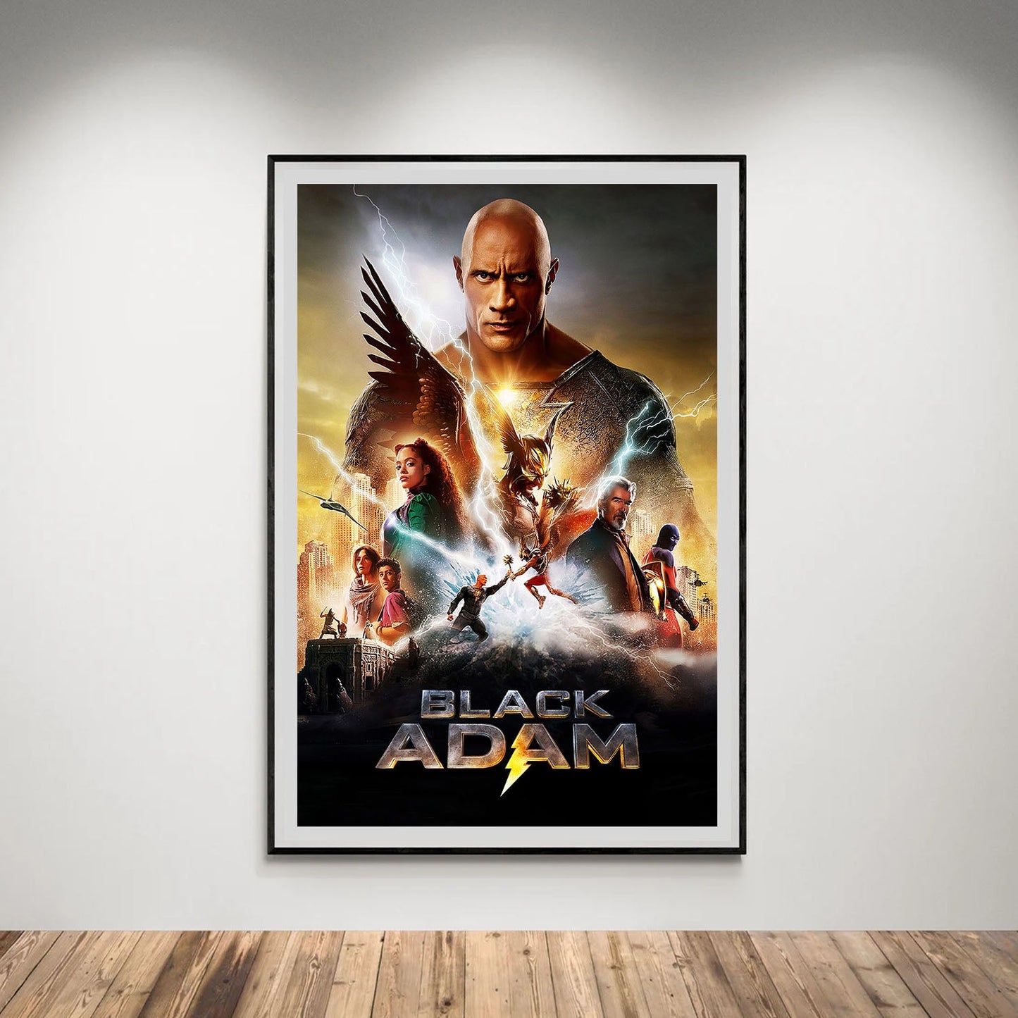 Flex Designs Poster Black Adam 5 x 7" Home Goods - Movie 2022 Movie Poster