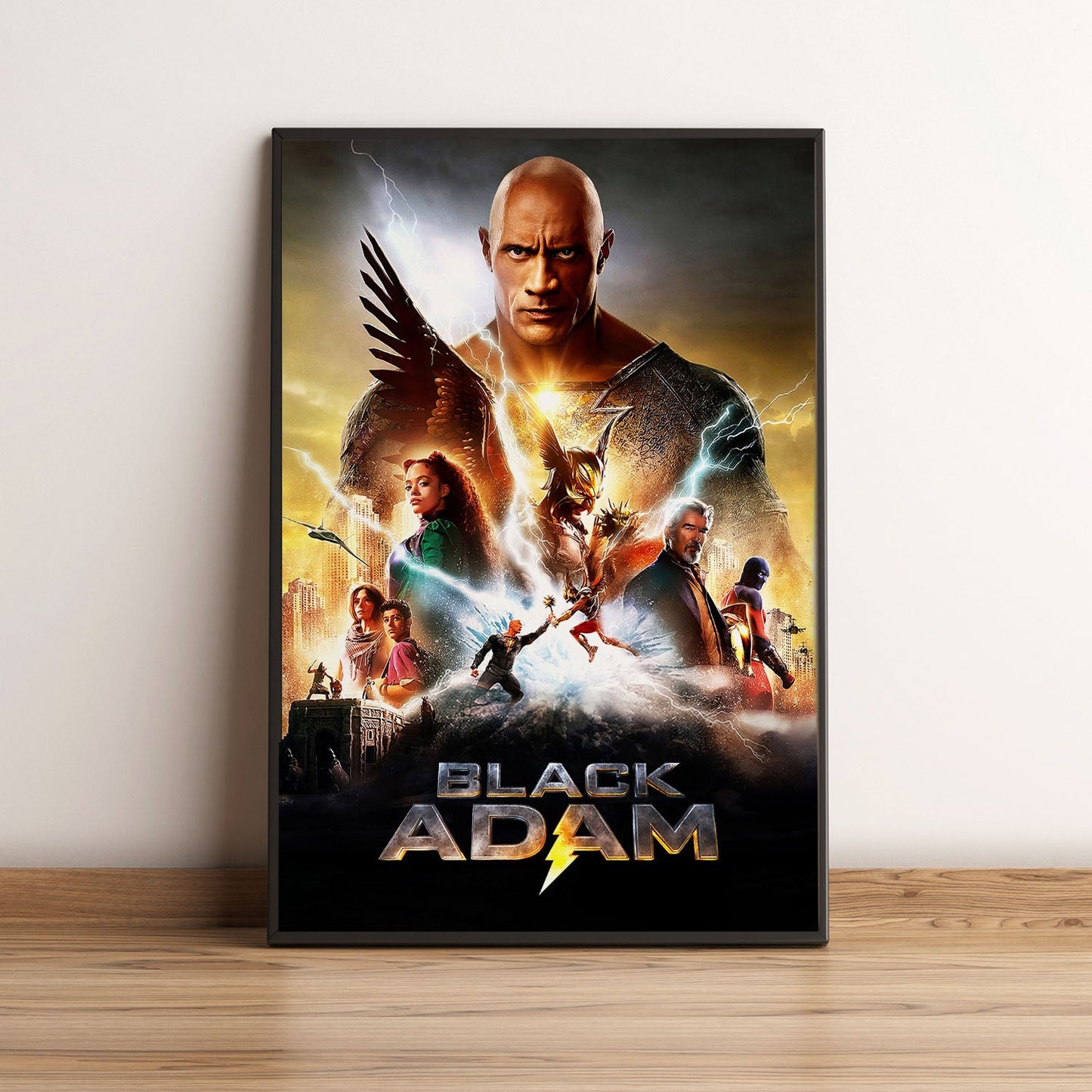 Flex Designs Poster Black Adam 5 x 7" Home Goods - Movie 2022 Movie Poster