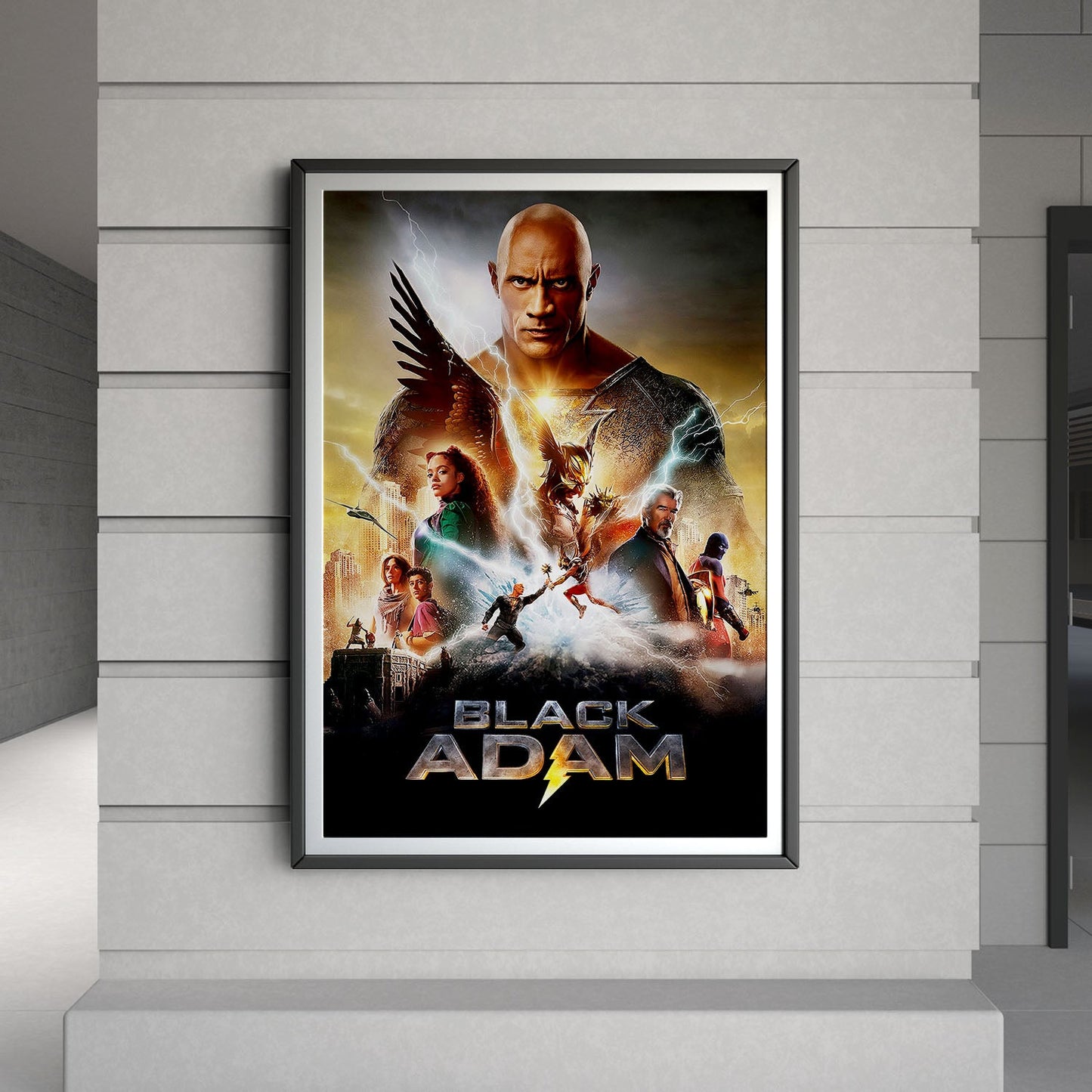 Flex Designs Poster Black Adam 8 x 10" Home Goods - Movie 2022 Movie Poster