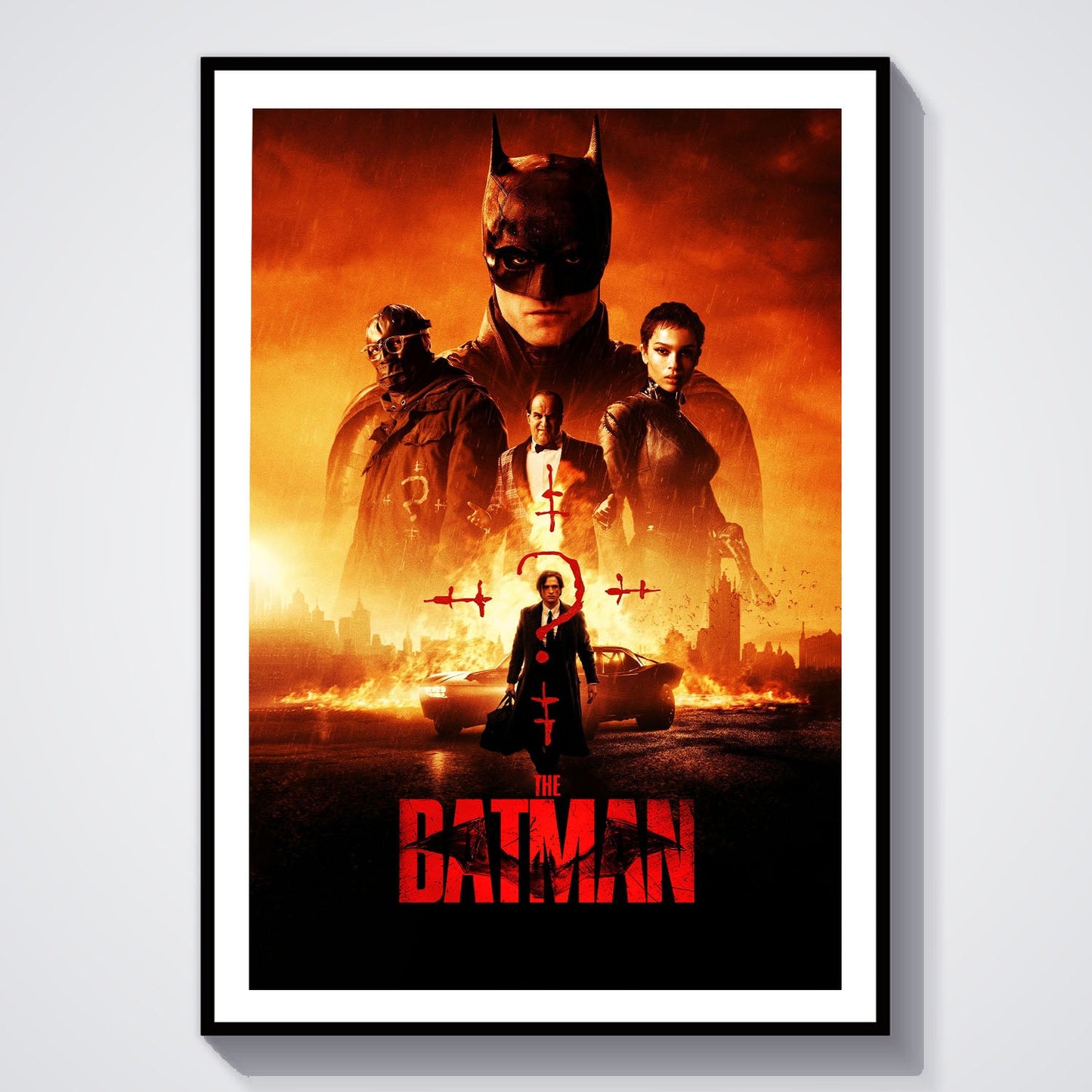 Flex Designs Poster The Batman 8 x 10" Home Goods - Movie 2022 Movie Poster