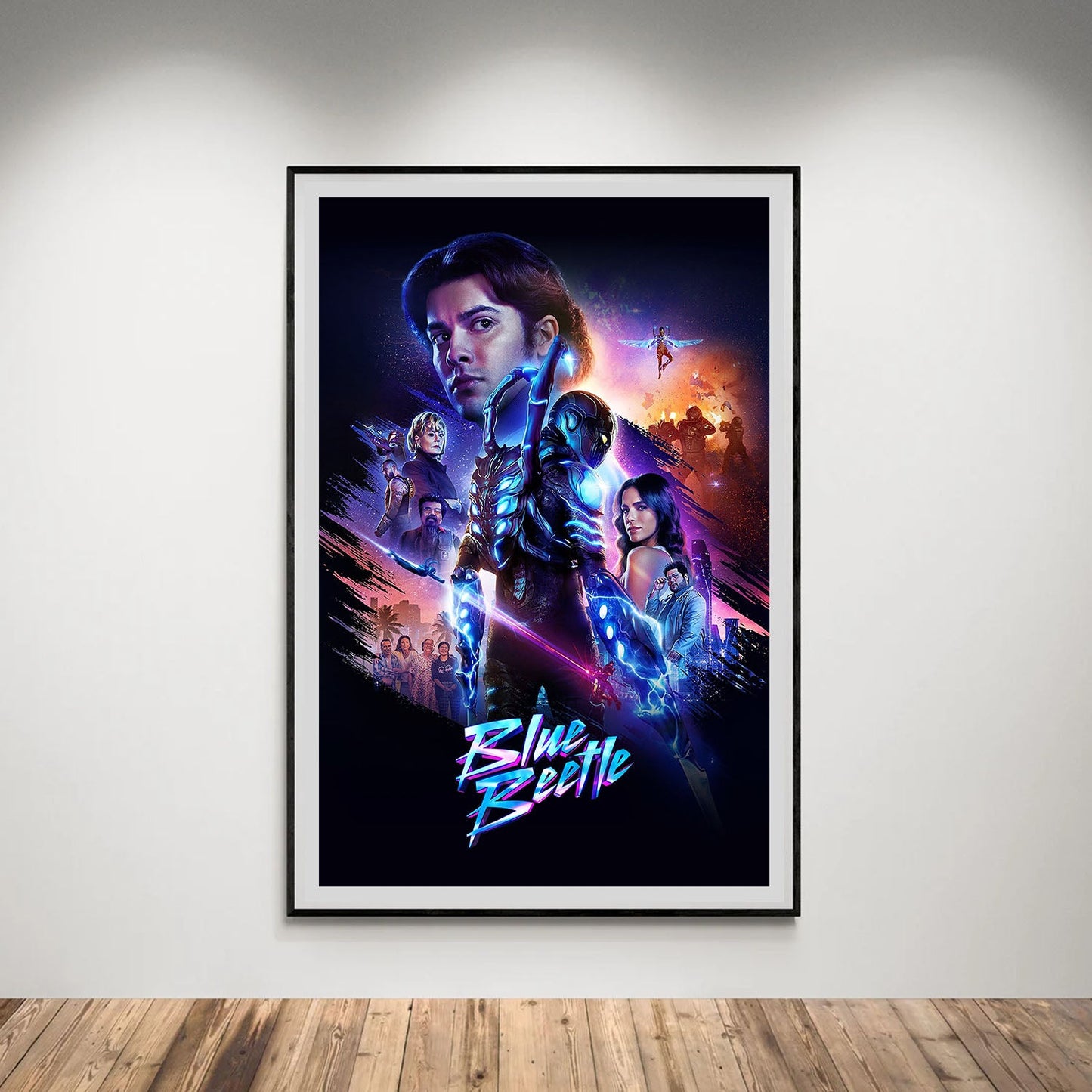 Flex Designs Poster Blue Beetle 5 x 7" Home Goods - Movie 2023 Movie Poster