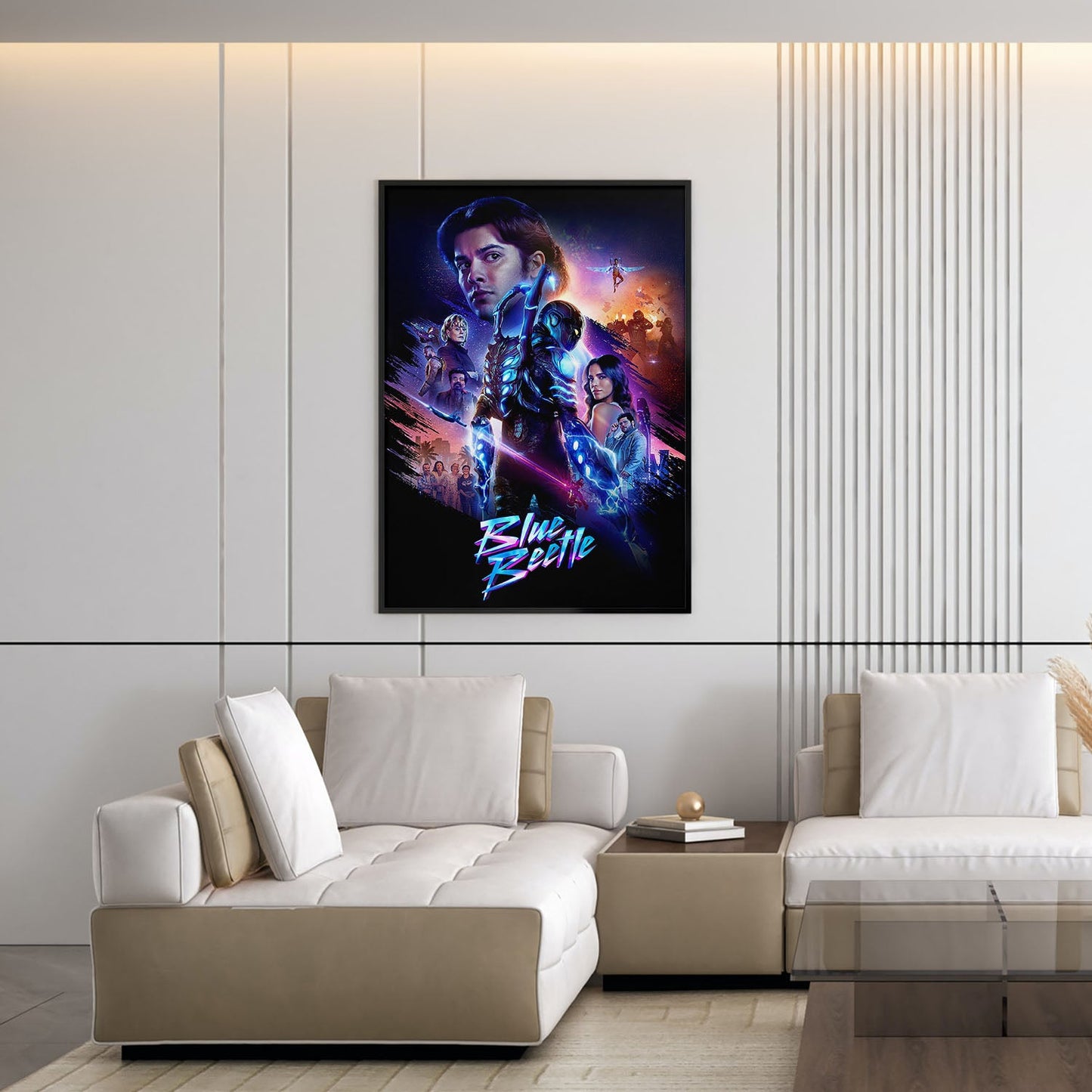 Flex Designs Poster Blue Beetle 5 x 7" Home Goods - Movie 2023 Movie Poster