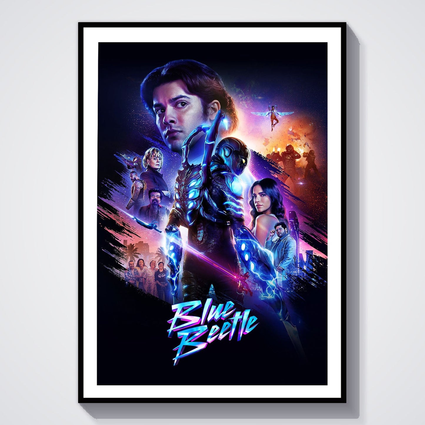 Flex Designs Poster Blue Beetle 8 x 10" Home Goods - Movie 2023 Movie Poster