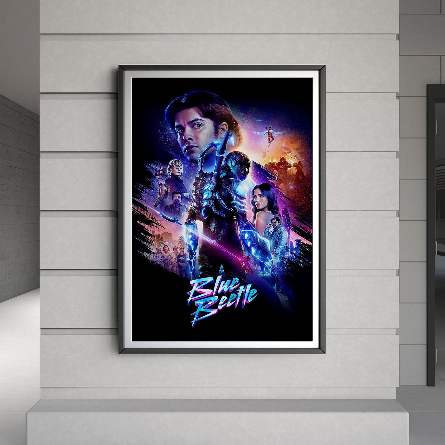 Flex Designs Poster Blue Beetle 8 x 10" Home Goods - Movie 2023 Movie Poster