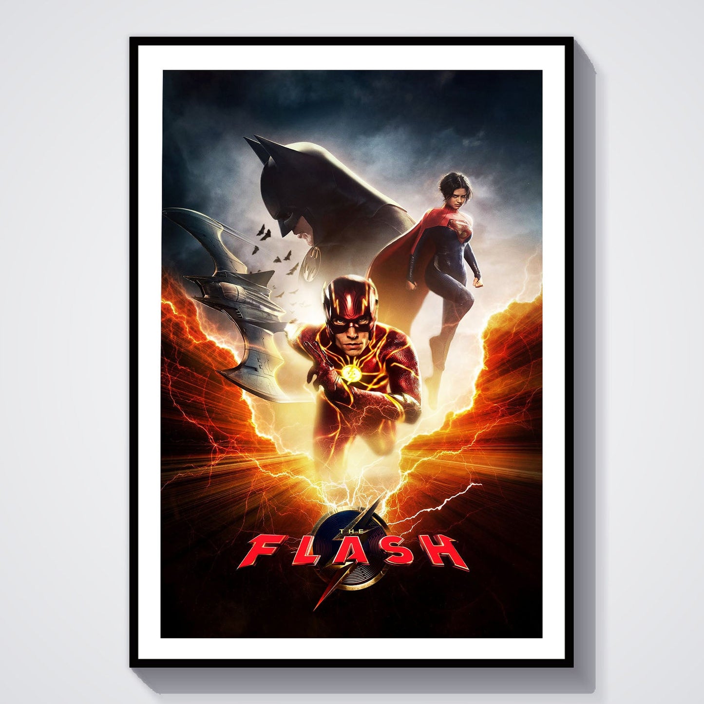 Flex Designs Poster The Flash 8 x 10" Home Goods - Movie 2023 Movie Poster