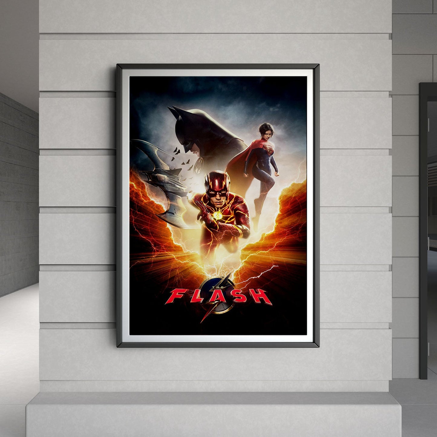 Flex Designs Poster The Flash 8 x 10" Home Goods - Movie 2023 Movie Poster