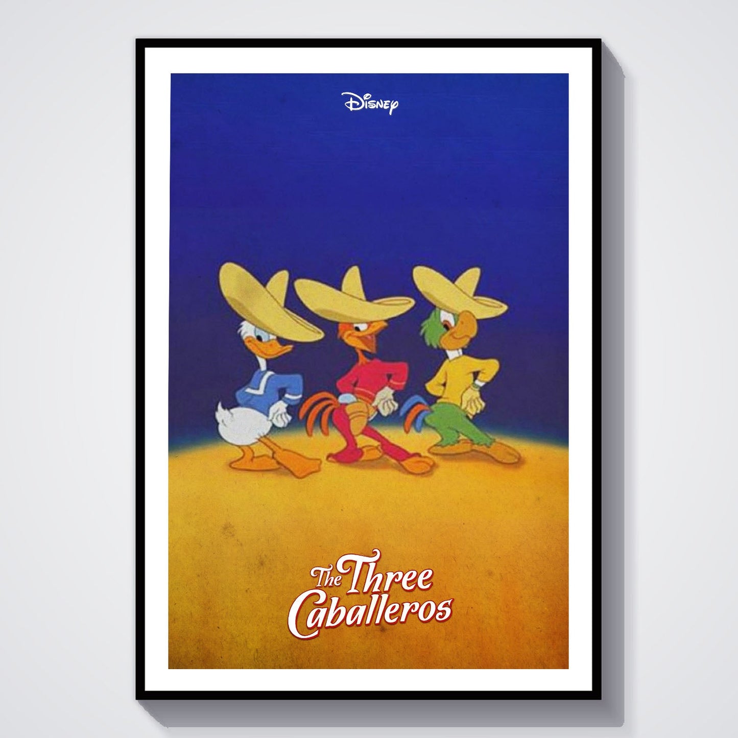 Flex Designs Poster The Three Caballeros 8 x 10" Home Goods - Movie 1944 Movie Poster