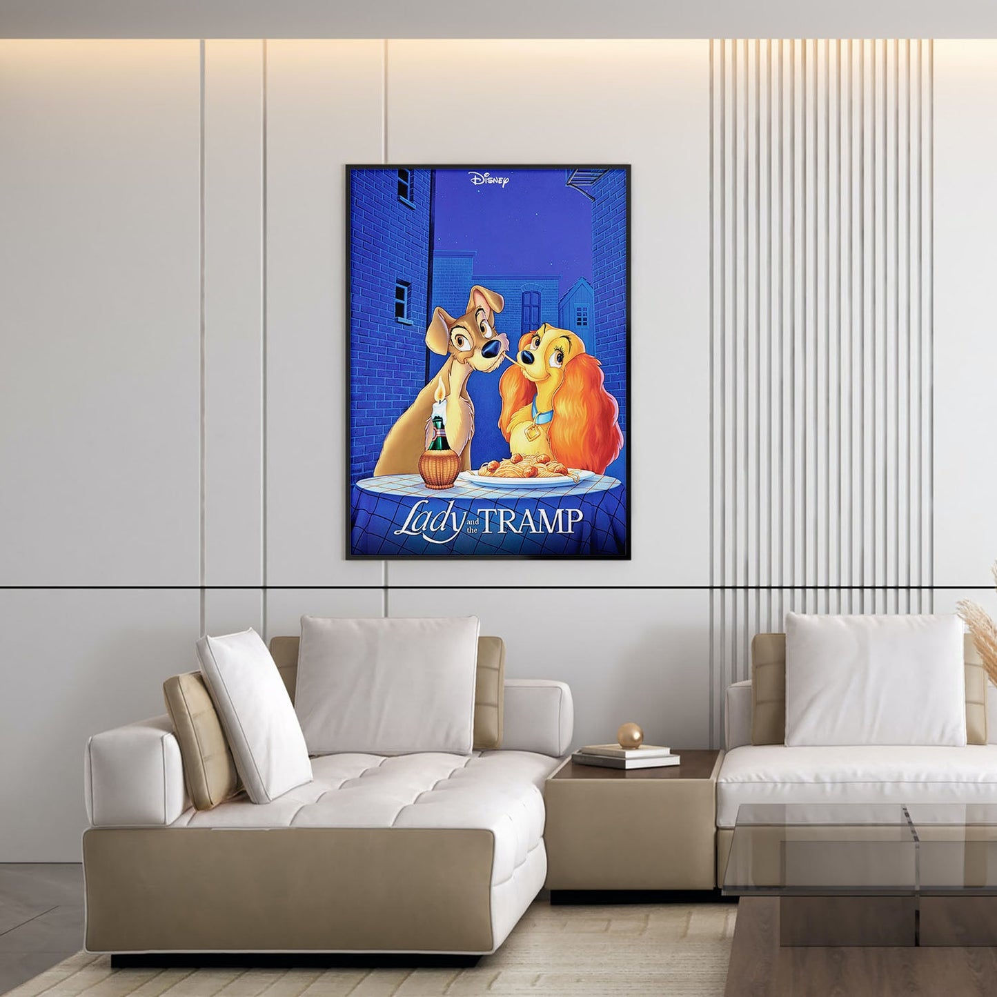 Flex Designs Poster Lady and the Tramp 5 x 7" Home Goods - Movie 1955 Movie Poster