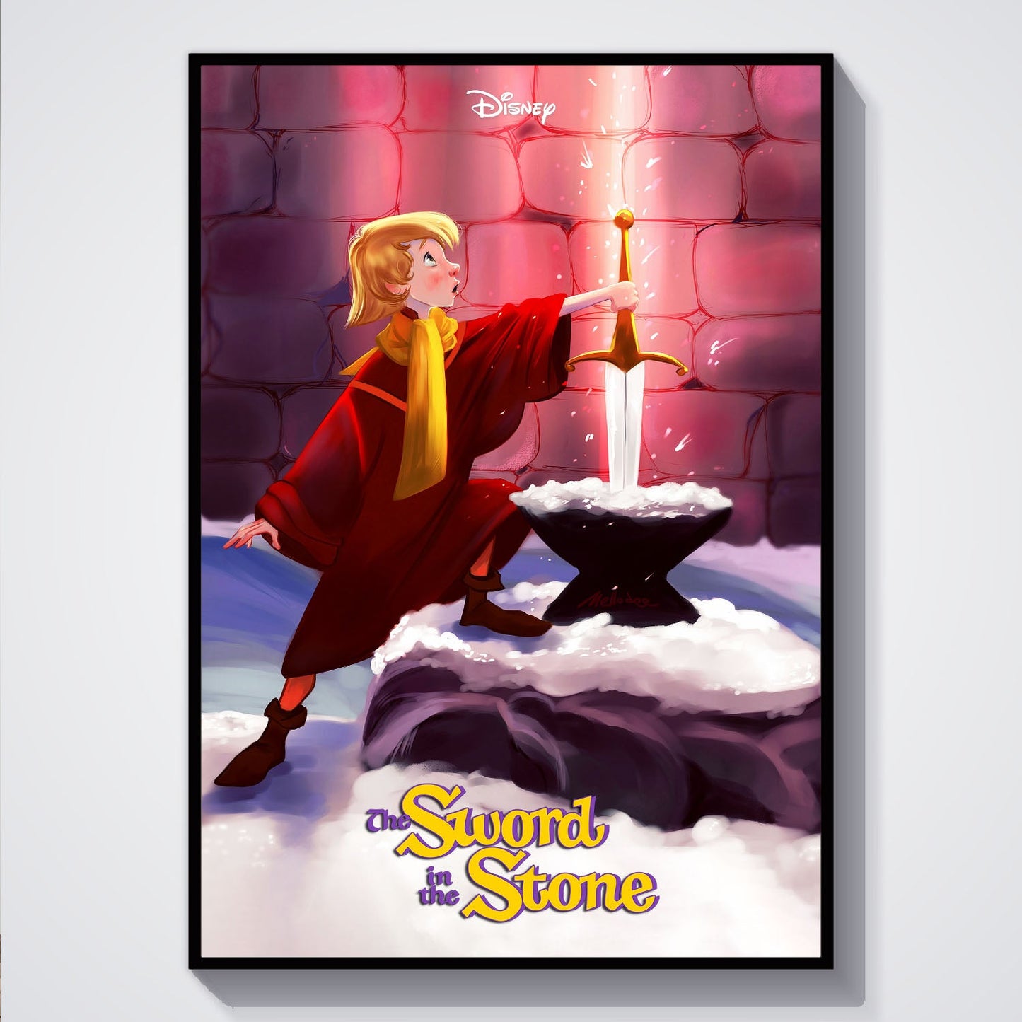 Flex Designs Poster The Sword in the Stone 5 x 7" Home Goods - Movie 1963 Movie Poster