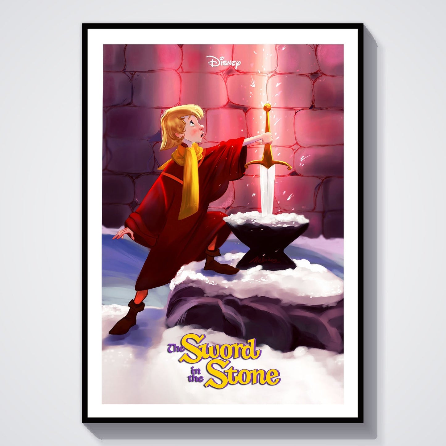 Flex Designs Poster The Sword in the Stone 8 x 10" Home Goods - Movie 1963 Movie Poster