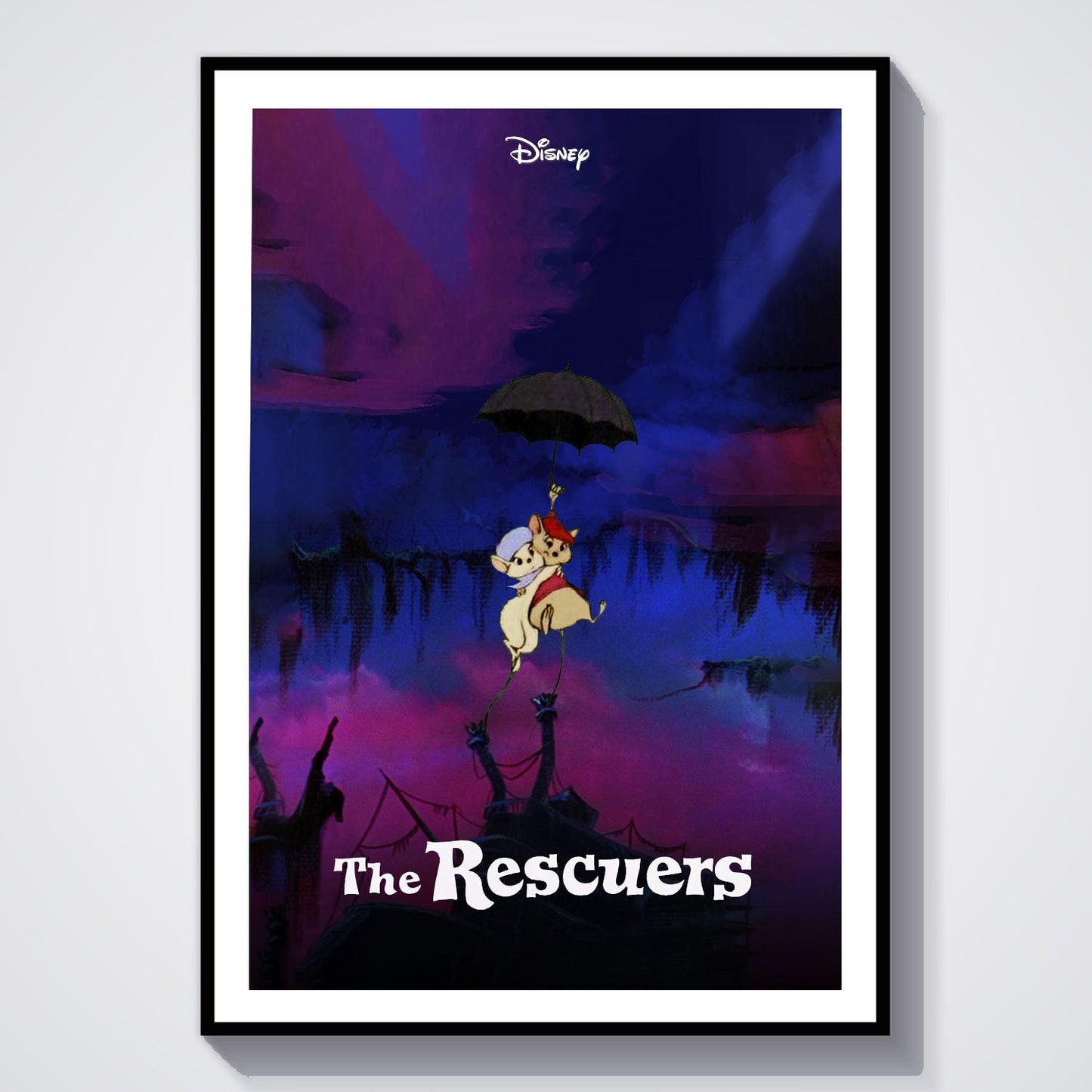 Flex Designs Poster The Rescuers 8 x 10" Home Goods - Movie 1977 Movie Poster