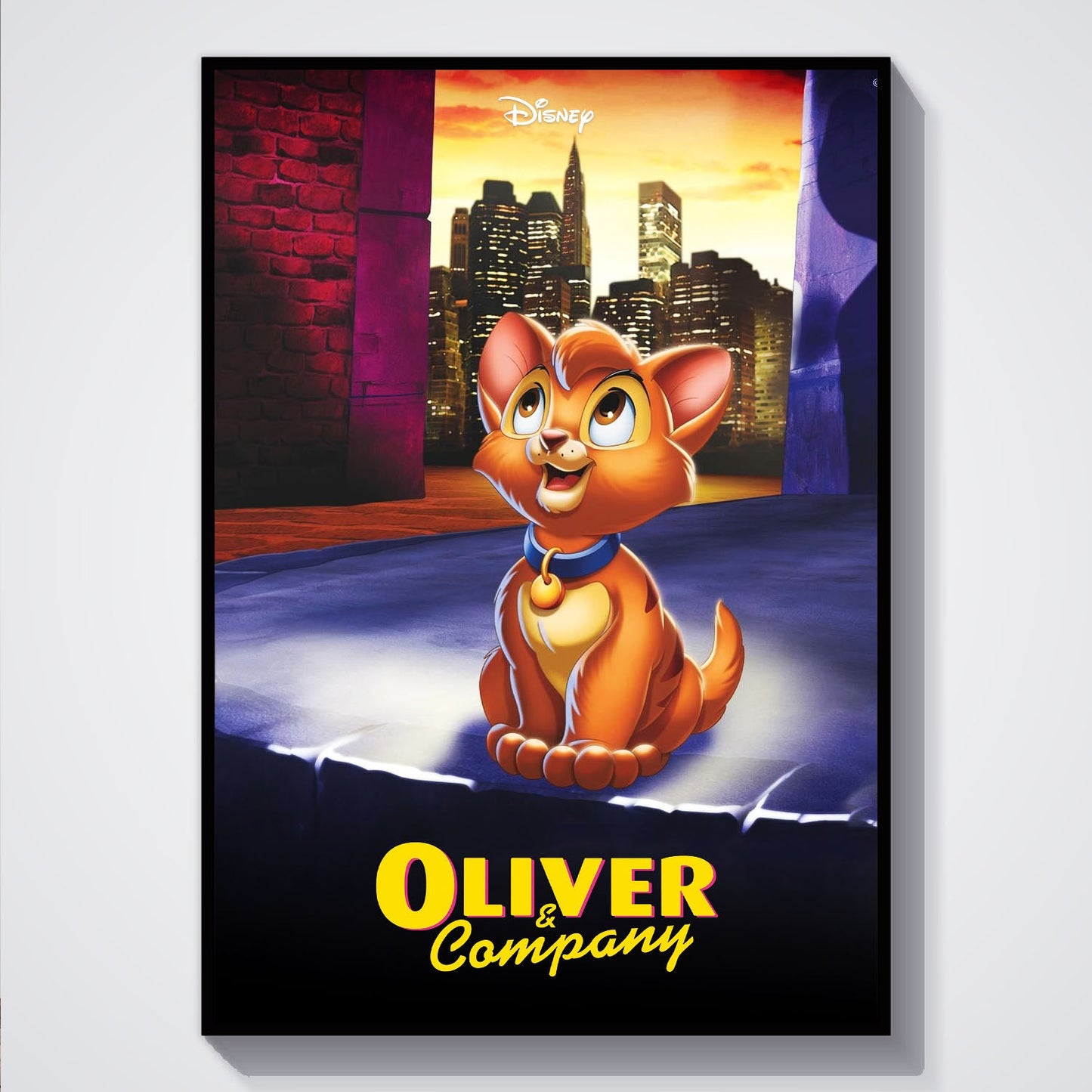 Flex Designs Poster Oliver Company 5 x 7" Home Goods - Movie 1988 Movie Poster