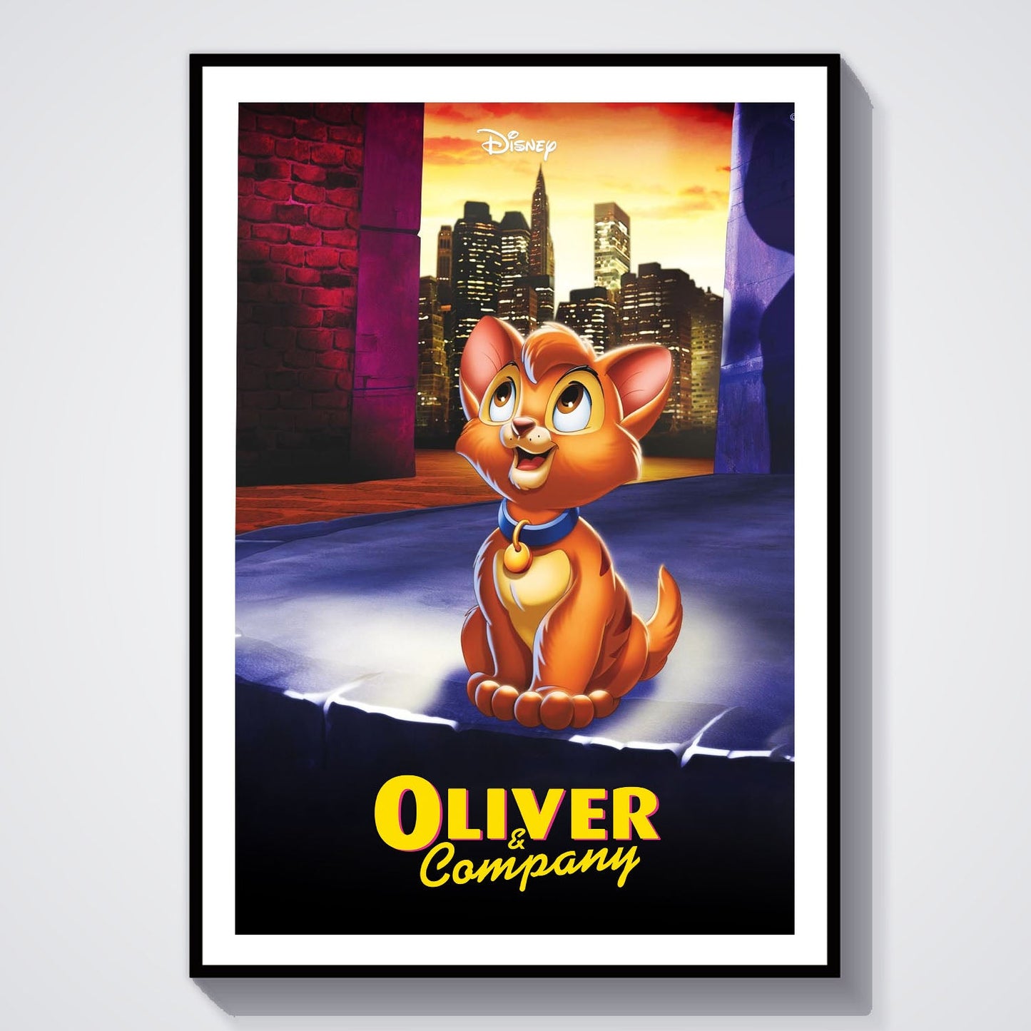 Flex Designs Poster Oliver Company 8 x 10" Home Goods - Movie 1988 Movie Poster
