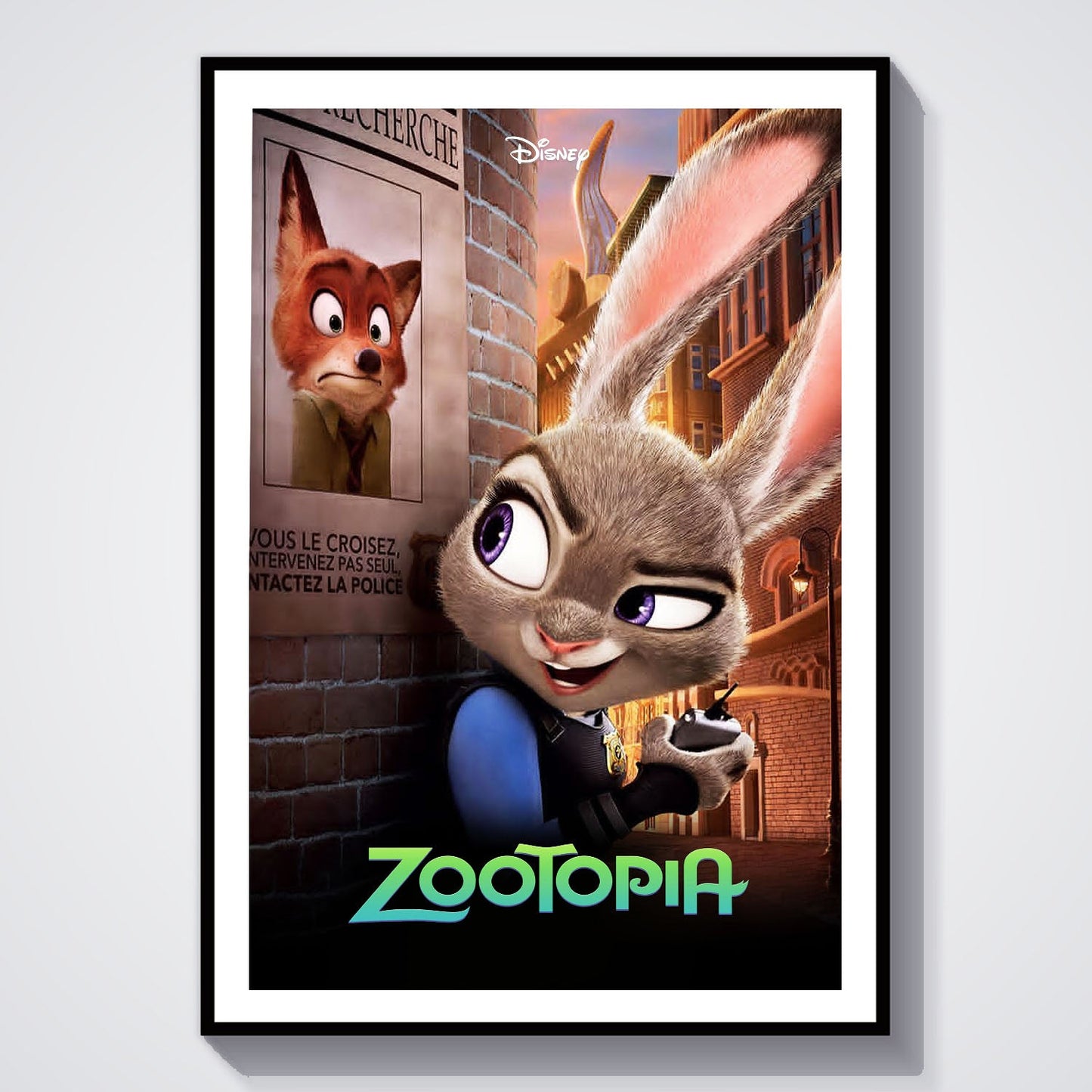 Flex Designs Poster Zootopia 8 x 10" Home Goods - Movie 2016 Movie Poster