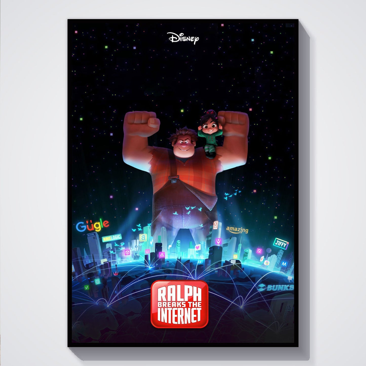 Flex Designs Poster Ralph Breaks the Internet 5 x 7" Home Goods - Movie 2018 Movie Poster