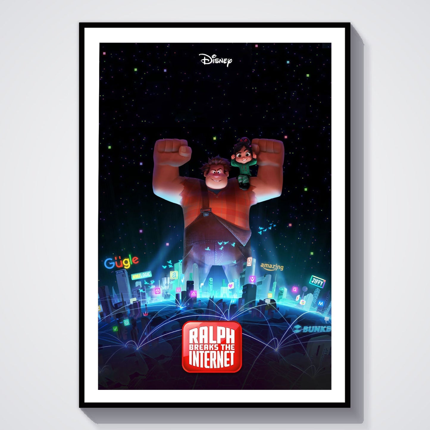 Flex Designs Poster Ralph Breaks the Internet 8 x 10" Home Goods - Movie 2018 Movie Poster