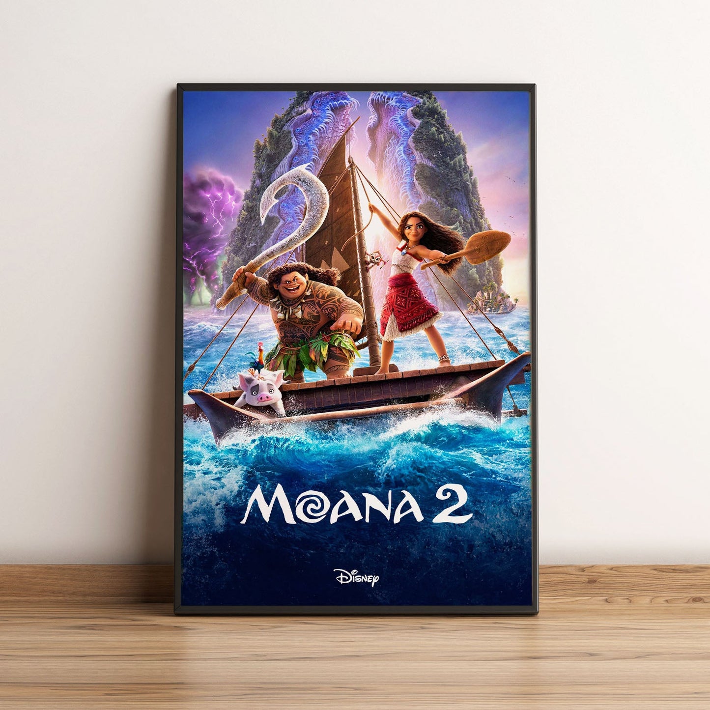 Flex Designs Poster Moana 2 5 x 7" Home Goods - Movie 2024 Movie Poster