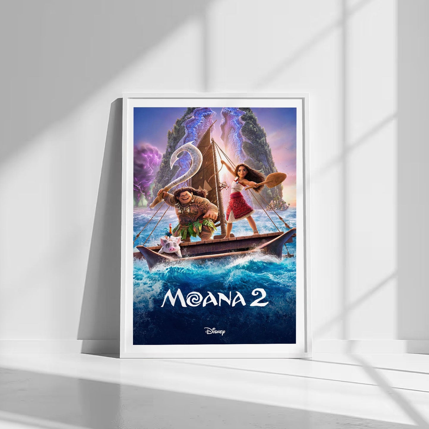 Flex Designs Poster Moana 2 8 x 10" Home Goods - Movie 2024 Movie Poster