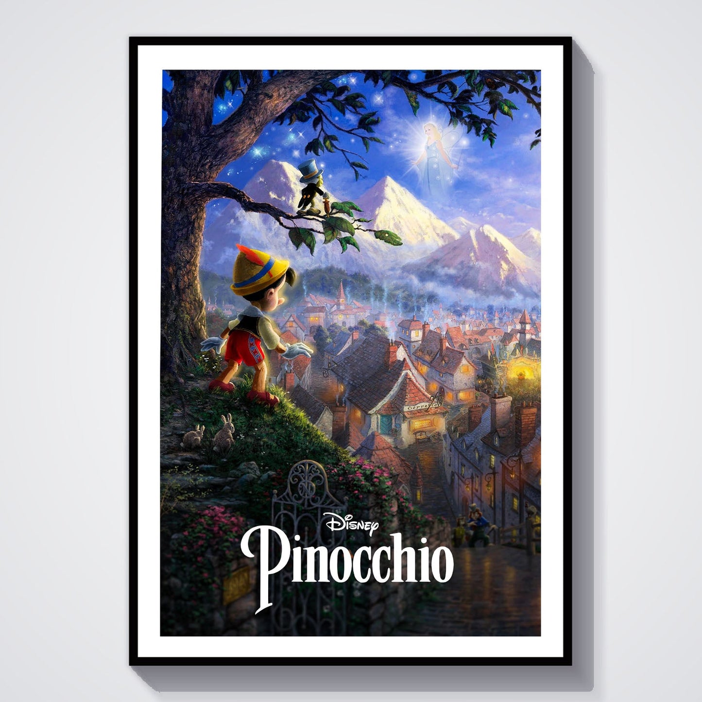 Flex Designs Poster Pinocchio Classic 8 x 10" Home Goods - Movie 1940 Movie Poster