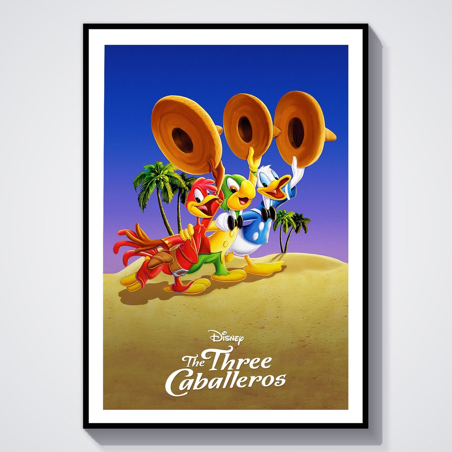 Flex Designs Poster The Three Caballeros Classic 8 x 10" Home Goods - Movie 1944 Movie Poster
