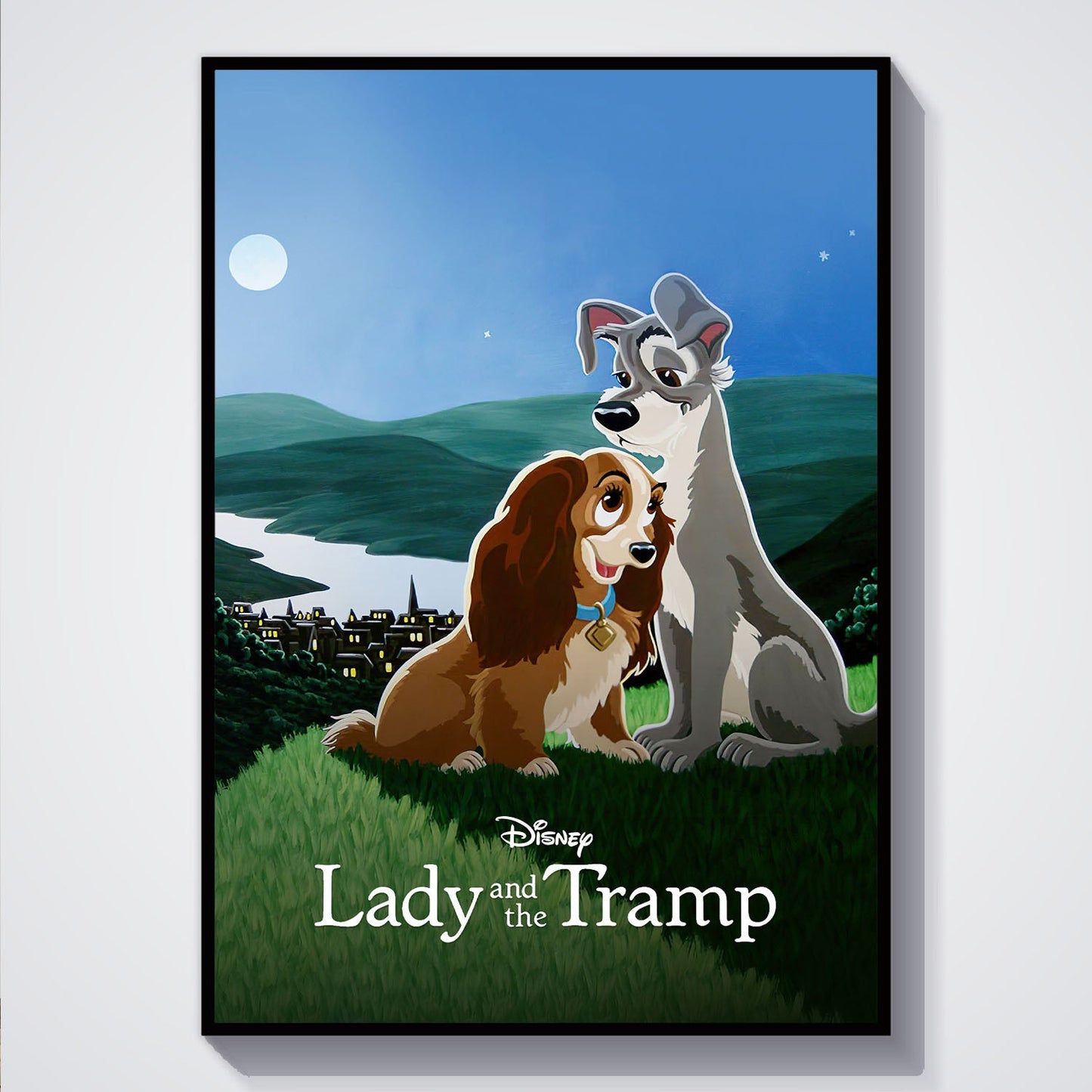 Flex Designs Poster Lady and the Tramp Classic 5 x 7" Home Goods - Movie 1955 Movie Poster