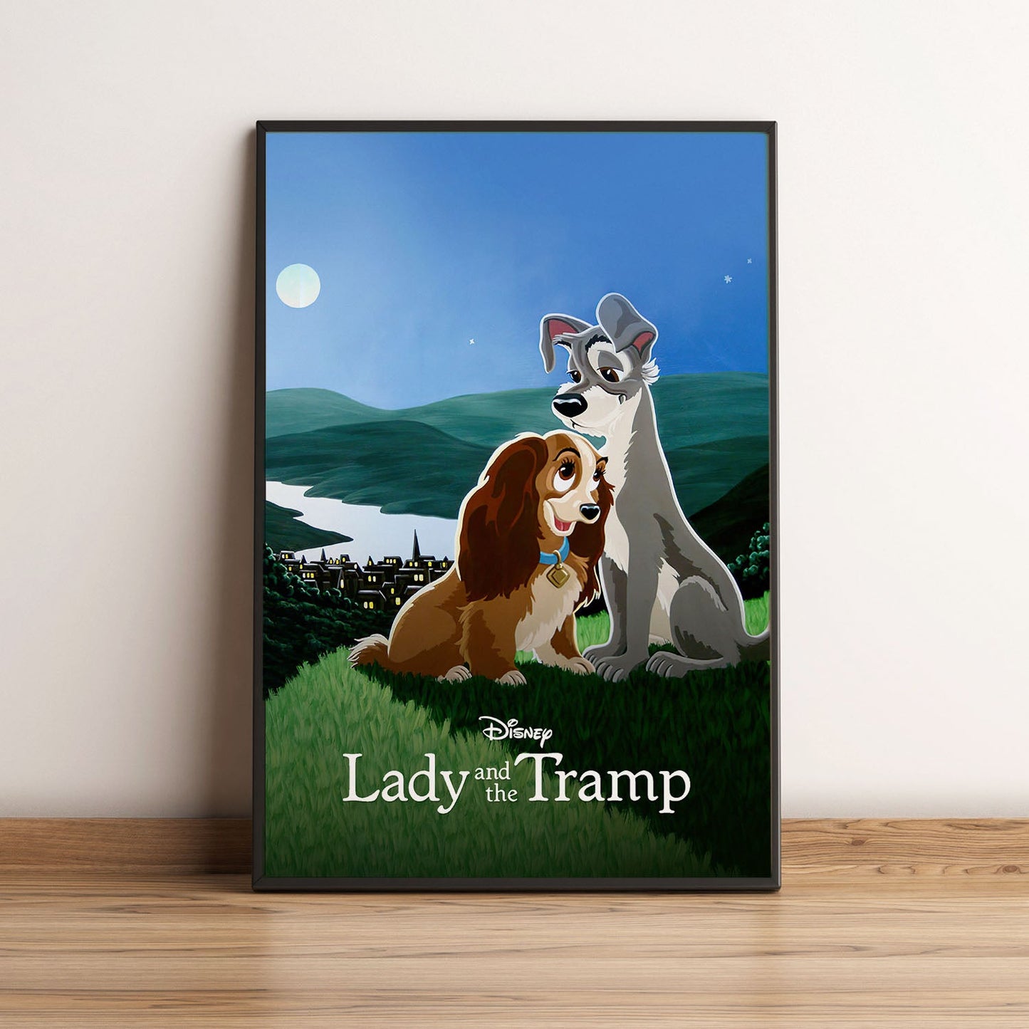 Flex Designs Poster Lady and the Tramp Classic 5 x 7" Home Goods - Movie 1955 Movie Poster