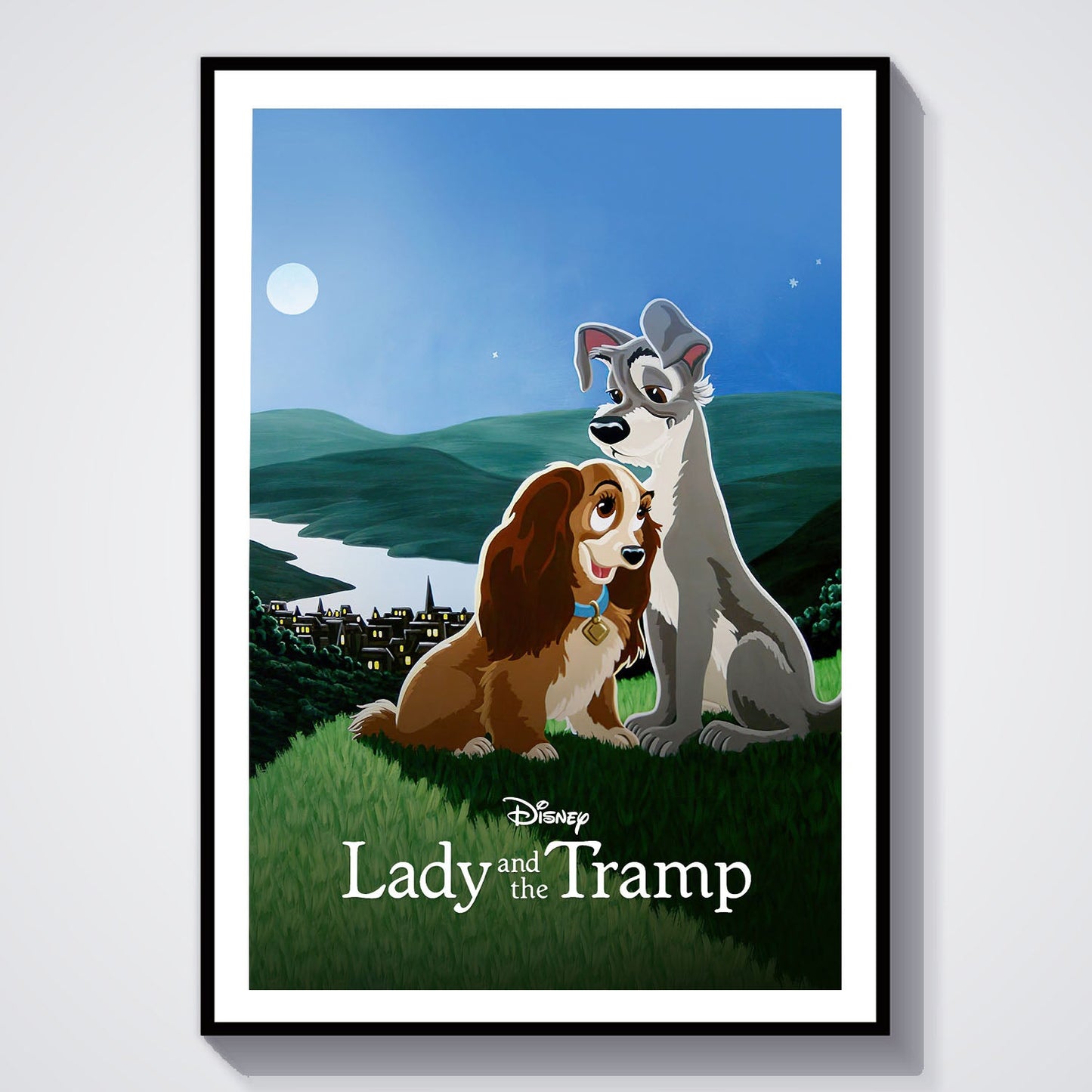 Flex Designs Poster Lady and the Tramp Classic 8 x 10" Home Goods - Movie 1955 Movie Poster