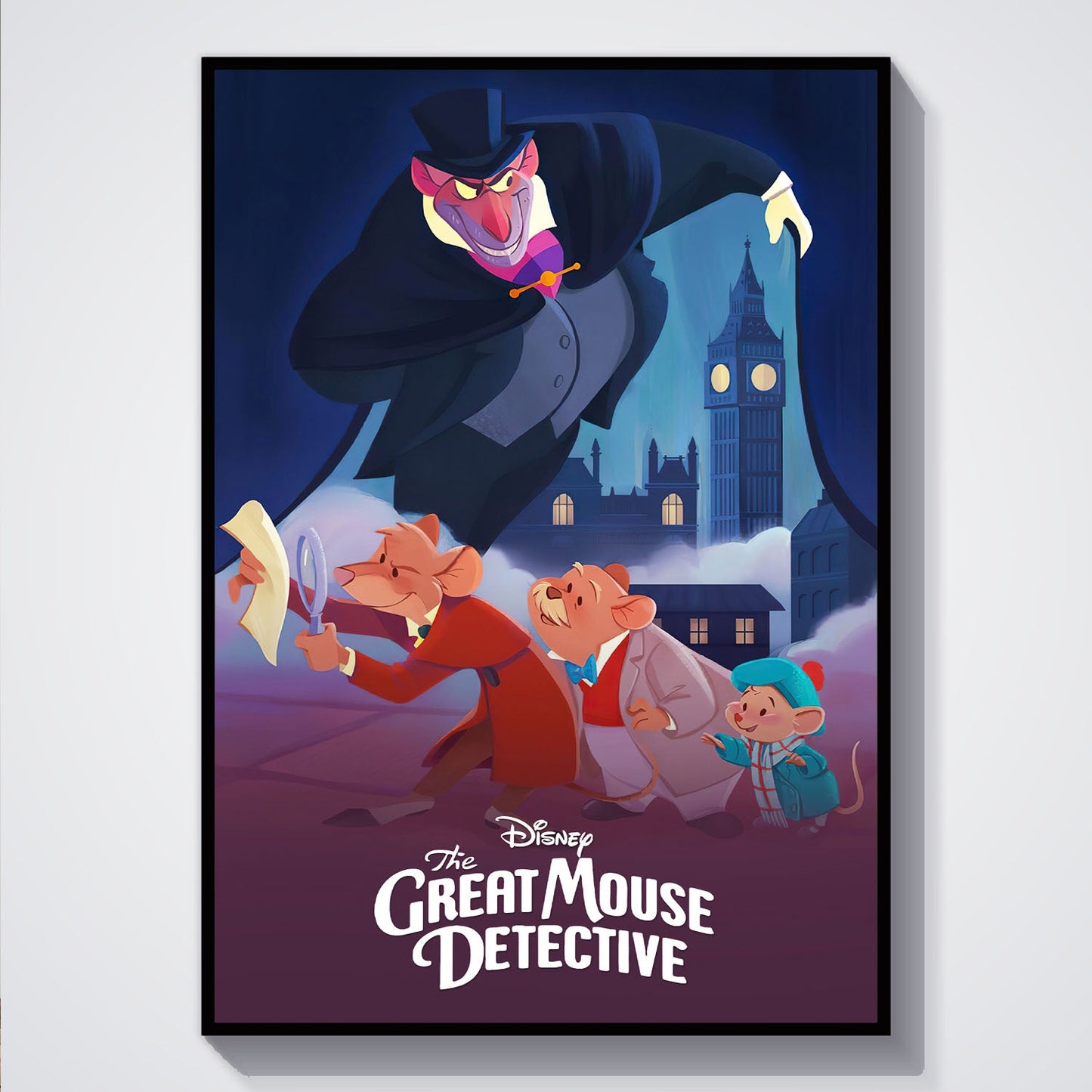 Flex Designs Poster The Great Mouse Detective Classic 5 x 7" Home Goods - Movie 1986 Movie Poster