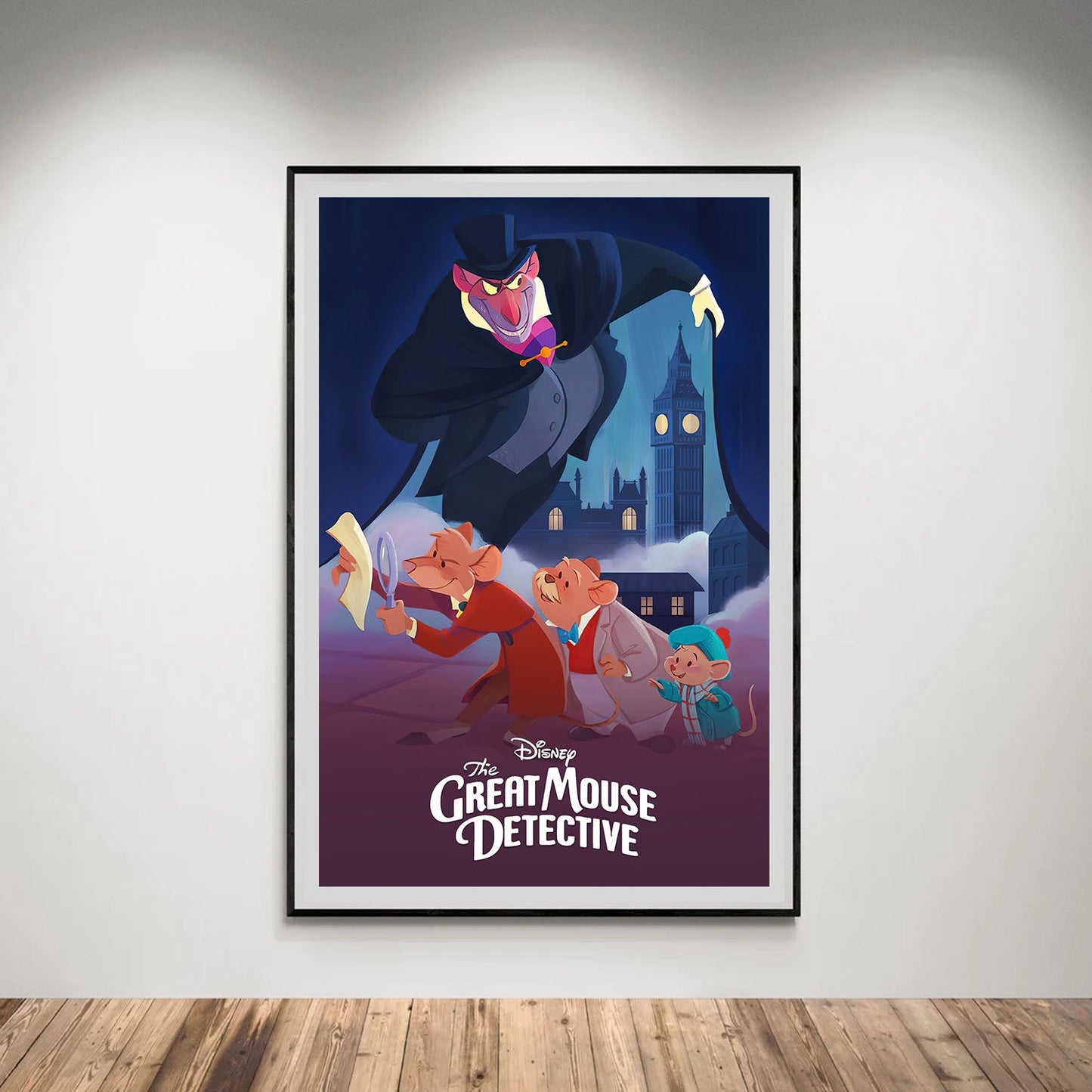 Flex Designs Poster The Great Mouse Detective Classic 5 x 7" Home Goods - Movie 1986 Movie Poster