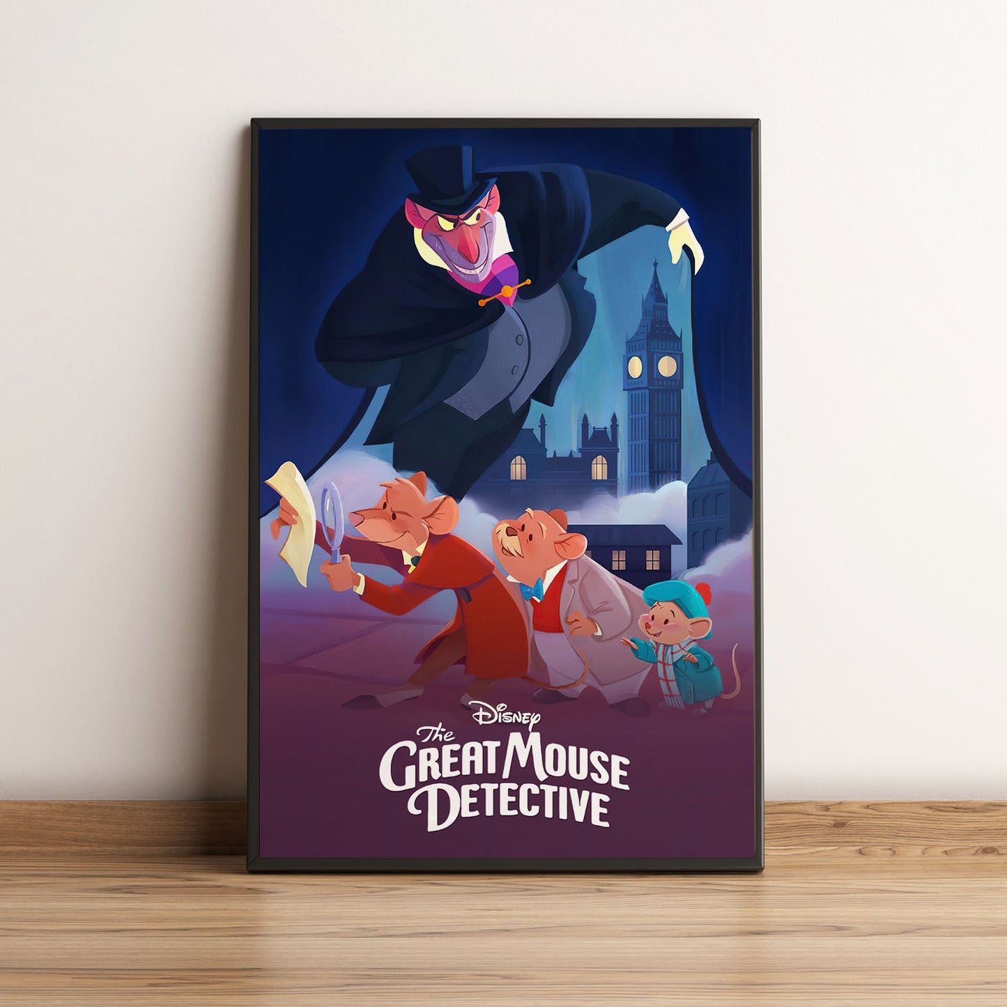 Flex Designs Poster The Great Mouse Detective Classic 5 x 7" Home Goods - Movie 1986 Movie Poster