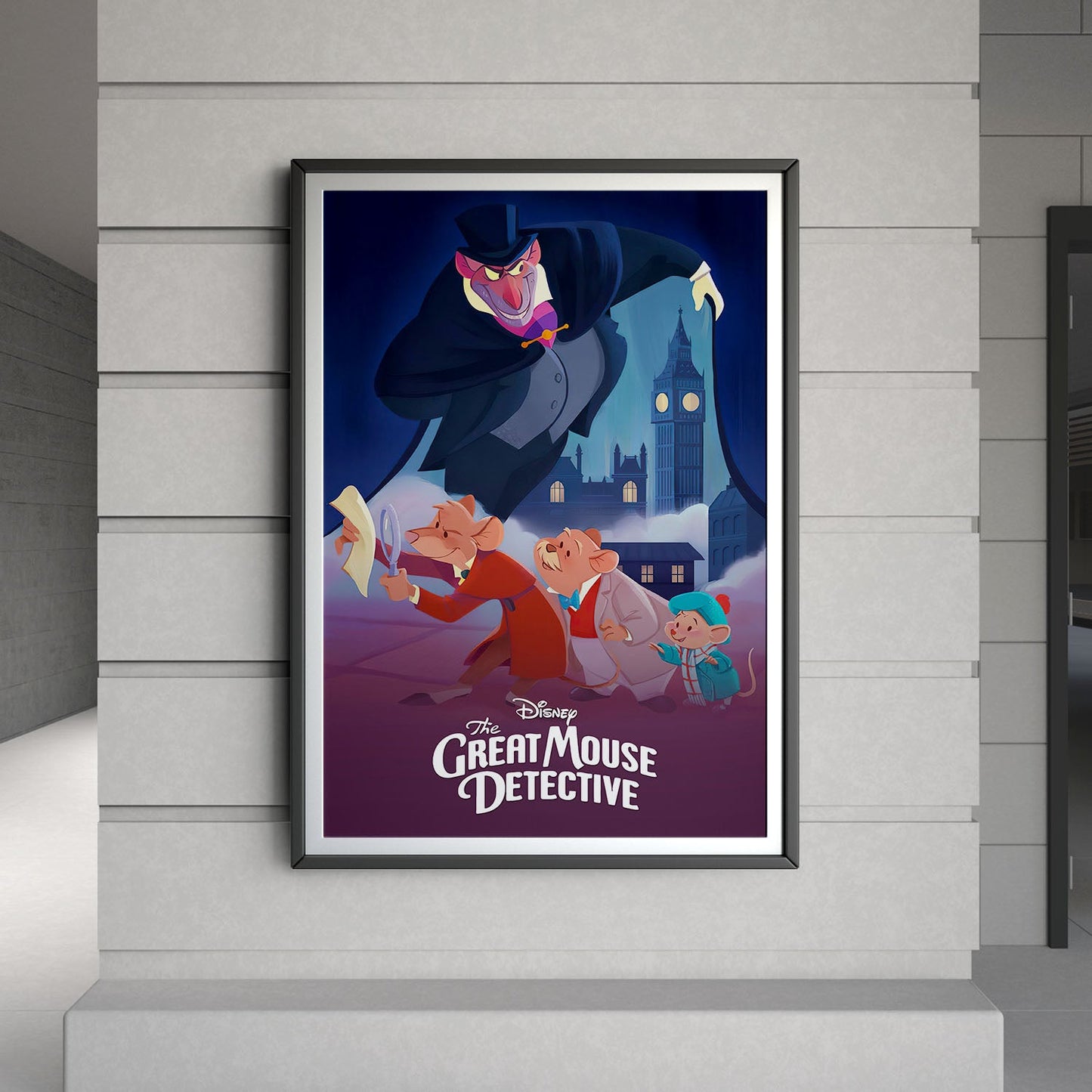 Flex Designs Poster The Great Mouse Detective Classic 8 x 10" Home Goods - Movie 1986 Movie Poster