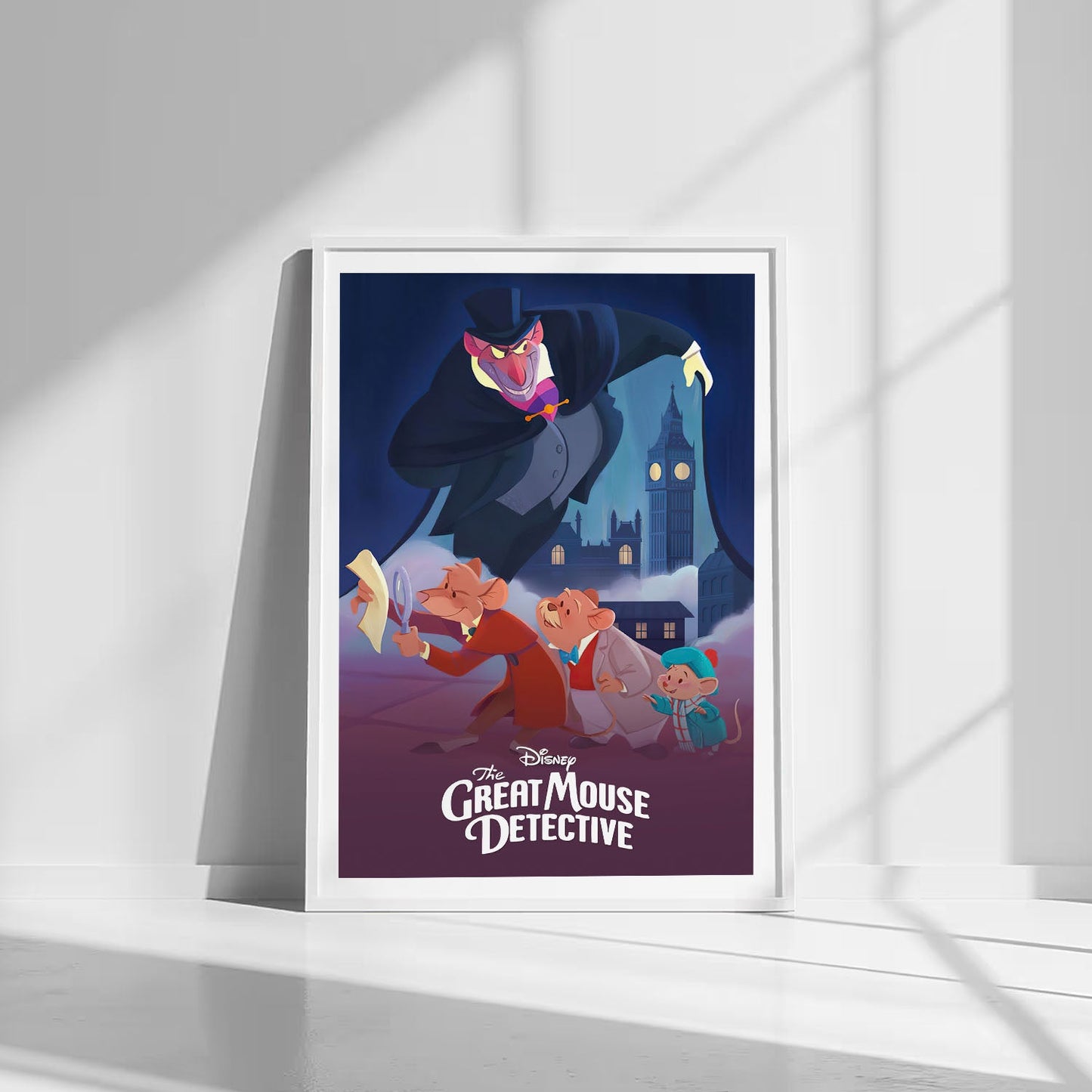 Flex Designs Poster The Great Mouse Detective Classic 8 x 10" Home Goods - Movie 1986 Movie Poster