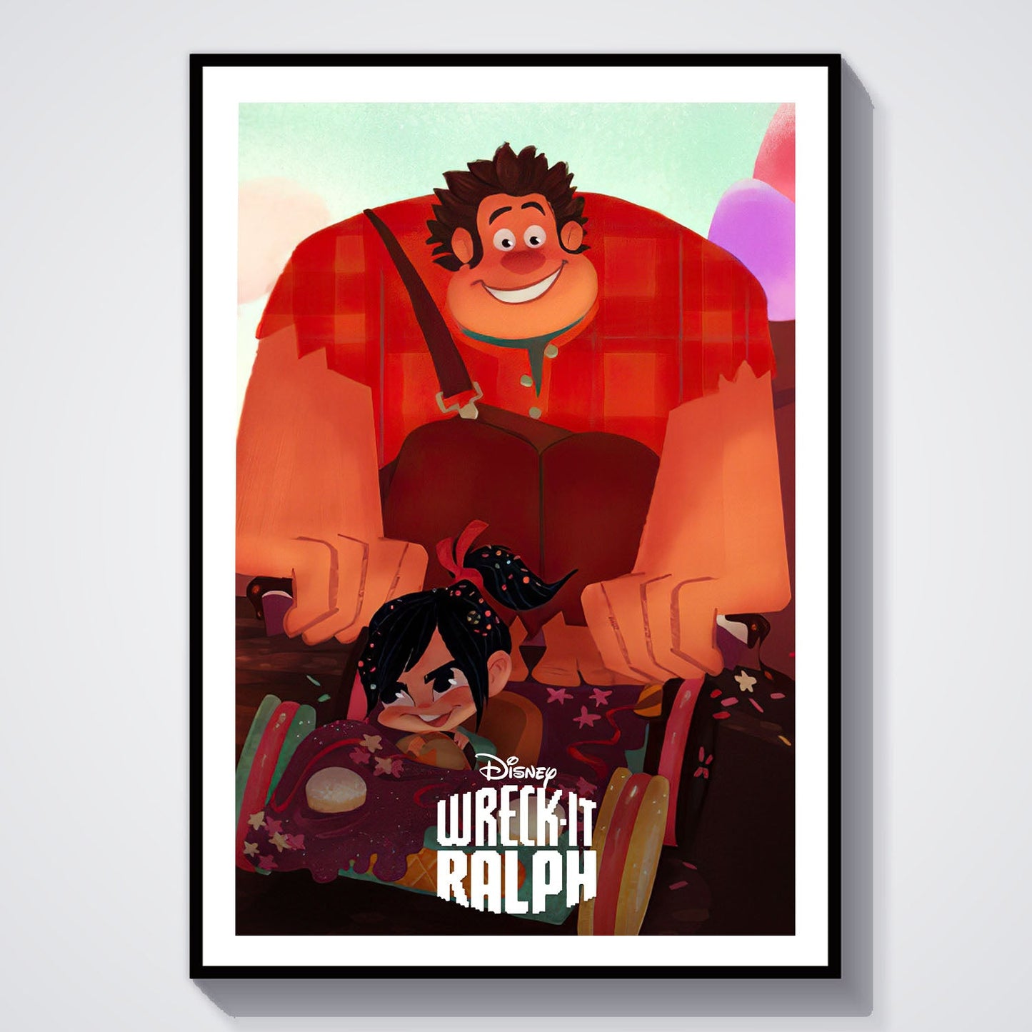 Flex Designs Poster Wreck-It Ralph Classic 8 x 10" Home Goods - Movie 2012 Movie Poster