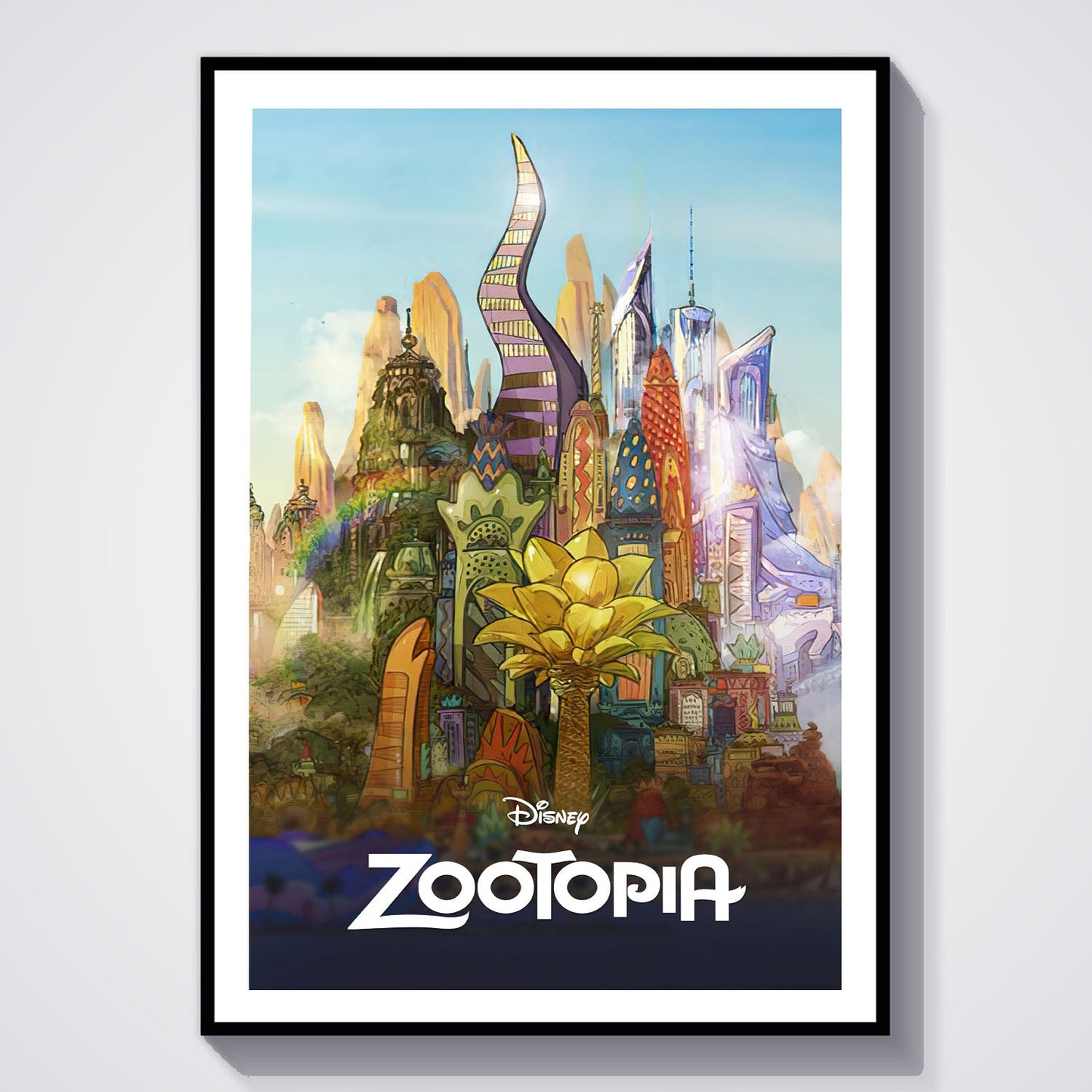 Flex Designs Poster Zootopia Classic 8 x 10" Home Goods - Movie 2016 Movie Poster